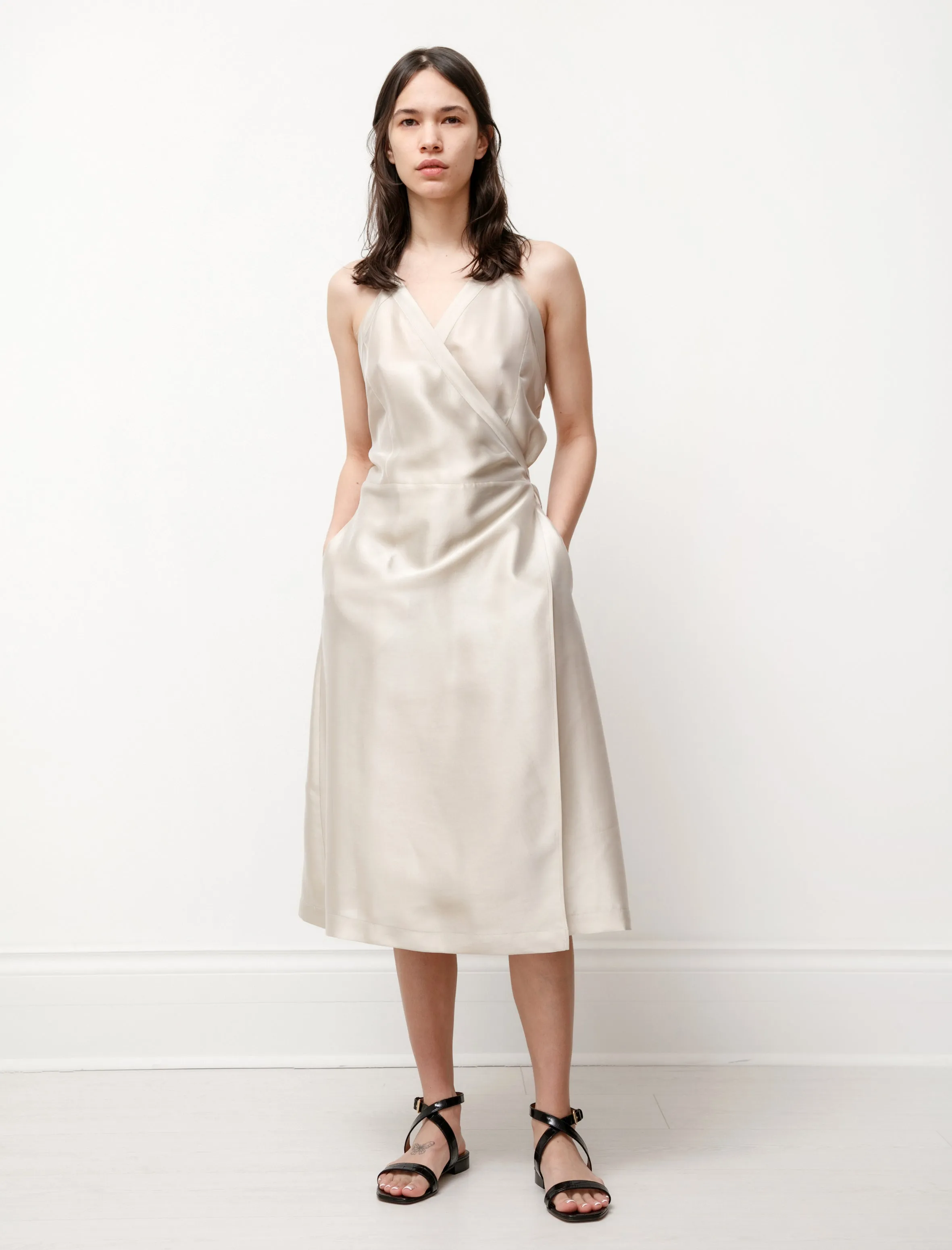 Apron Dress Champagne sold by SHOP NEIGHBOR