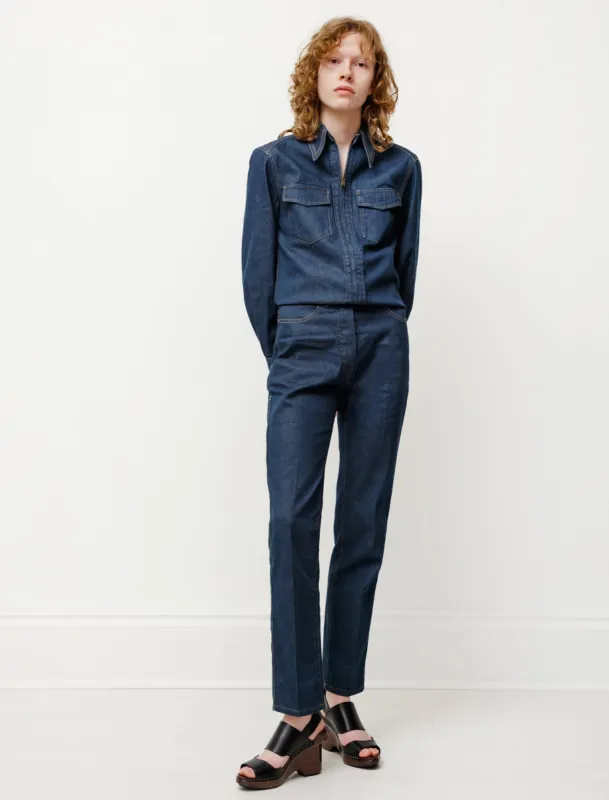 Fitted Denim Pants Jean Blue sold by SHOP NEIGHBOR