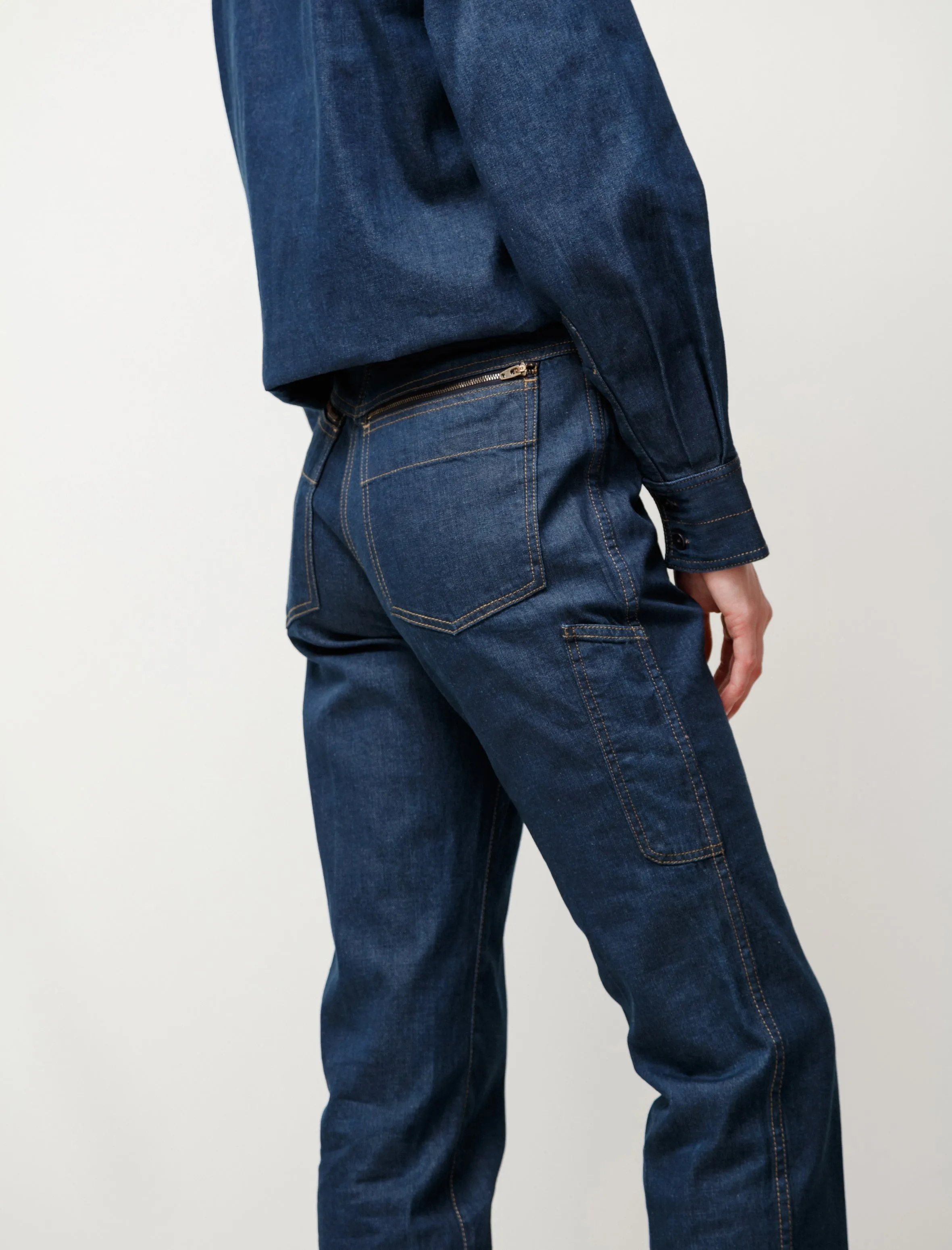 Fitted Denim Pants Jean Blue sold by SHOP NEIGHBOR product image thumbnail 4