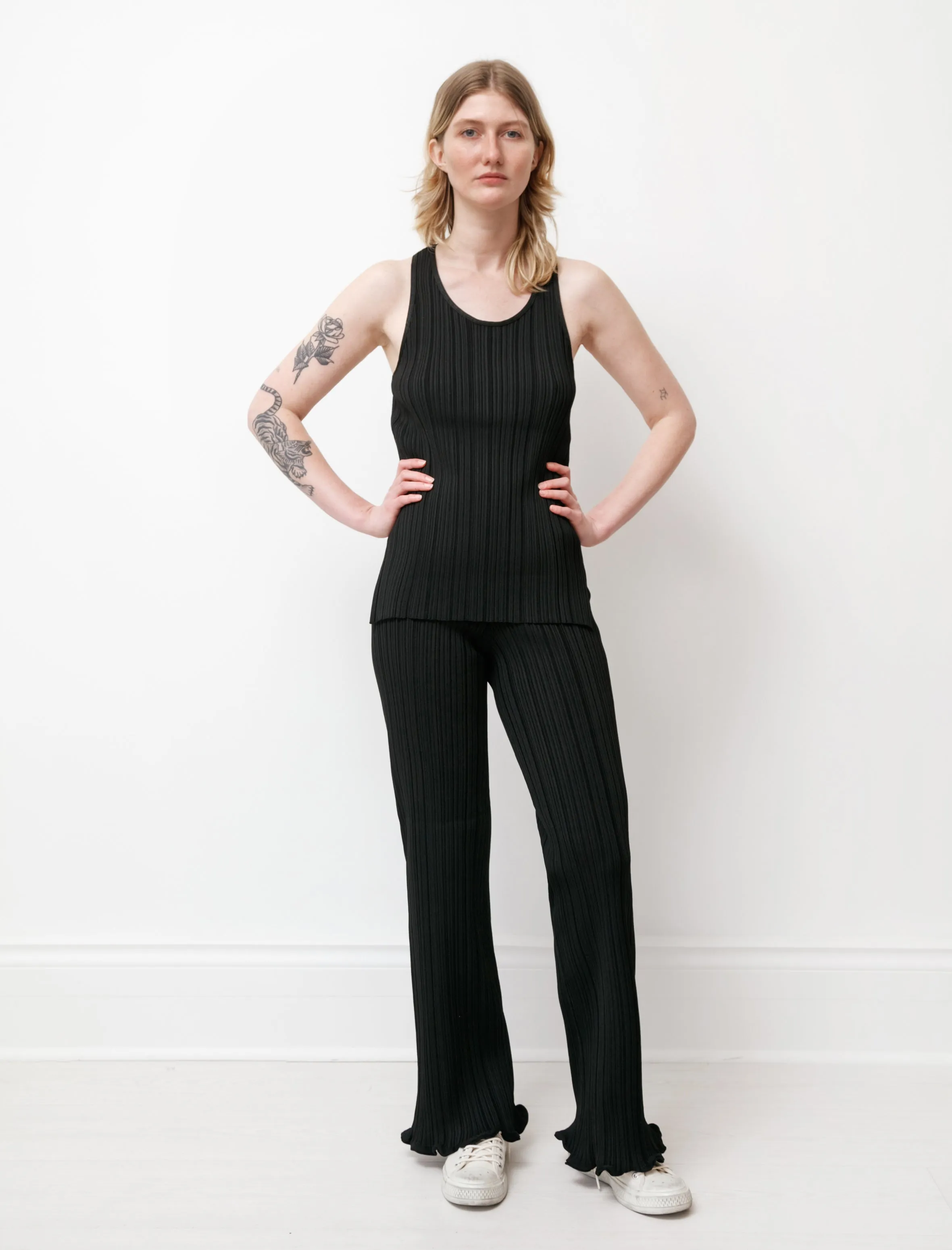 Rib Knit Tank Top Black sold by SHOP NEIGHBOR product image thumbnail 5