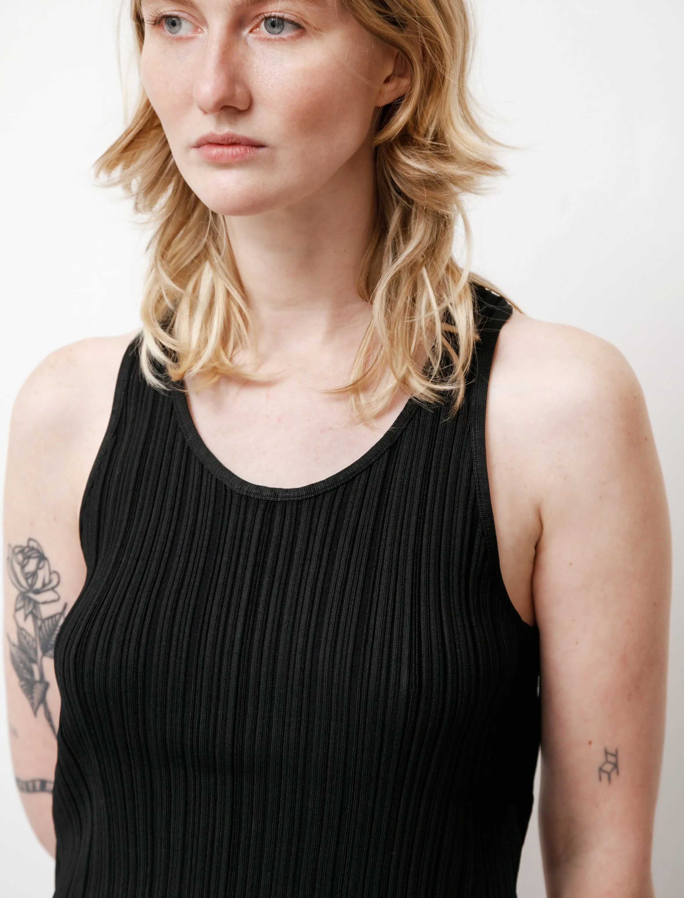 Rib Knit Tank Top Black sold by SHOP NEIGHBOR product image thumbnail 3