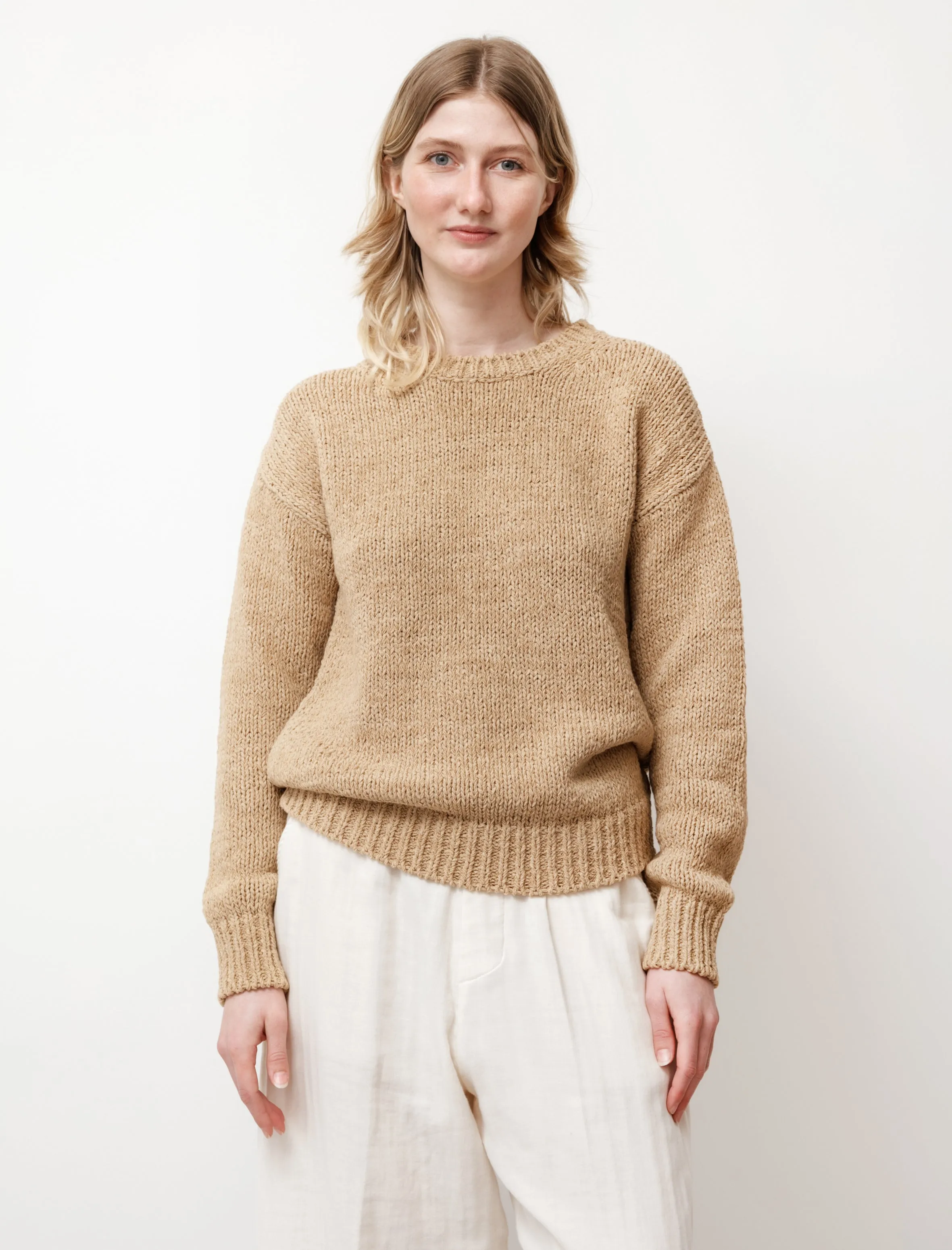 Fettucia Sweater Light Khaki sold by SHOP NEIGHBOR