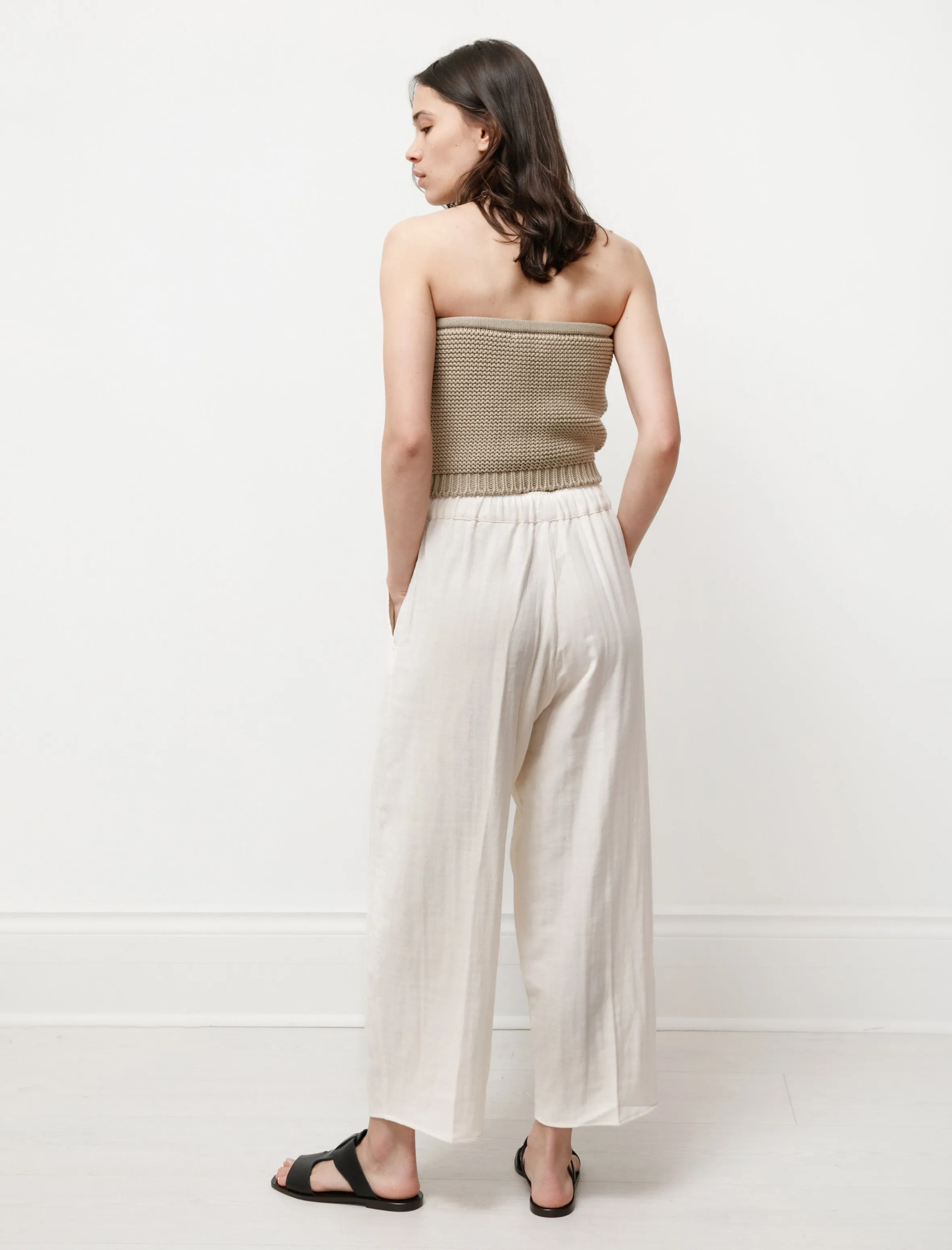 Japanese Cotton/Linen Moroccan Pants White sold by SHOP NEIGHBOR product image thumbnail 4