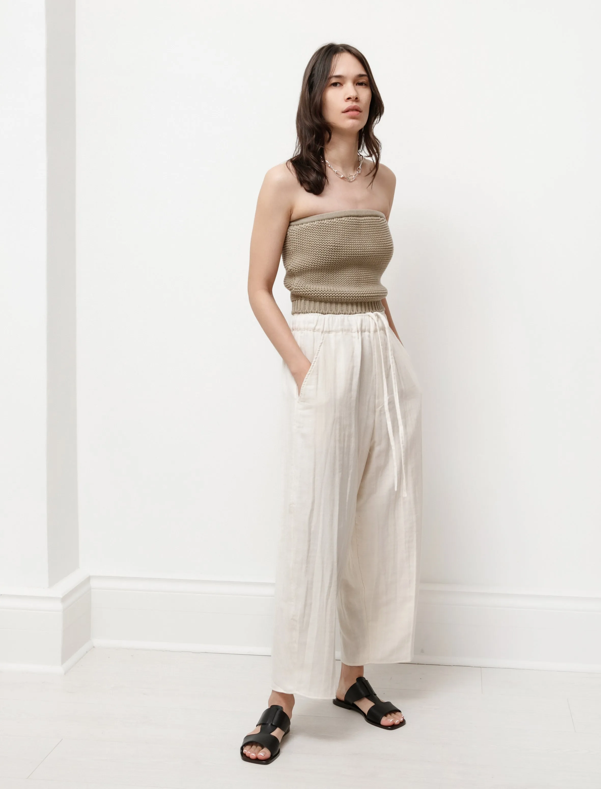 Japanese Cotton/Linen Moroccan Pants White sold by SHOP NEIGHBOR