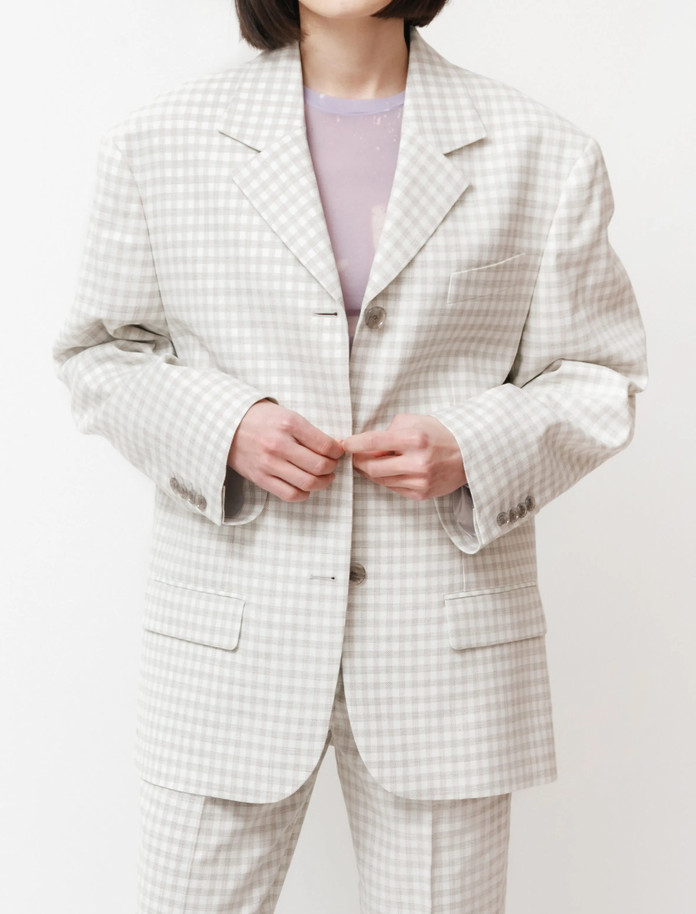 Tweed Suit Jacket Green/Grey sold by SHOP NEIGHBOR product image thumbnail 3