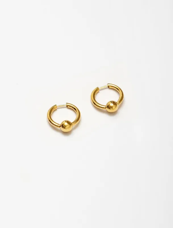 Pearl Earrings Polished Vermeil sold by SHOP NEIGHBOR
