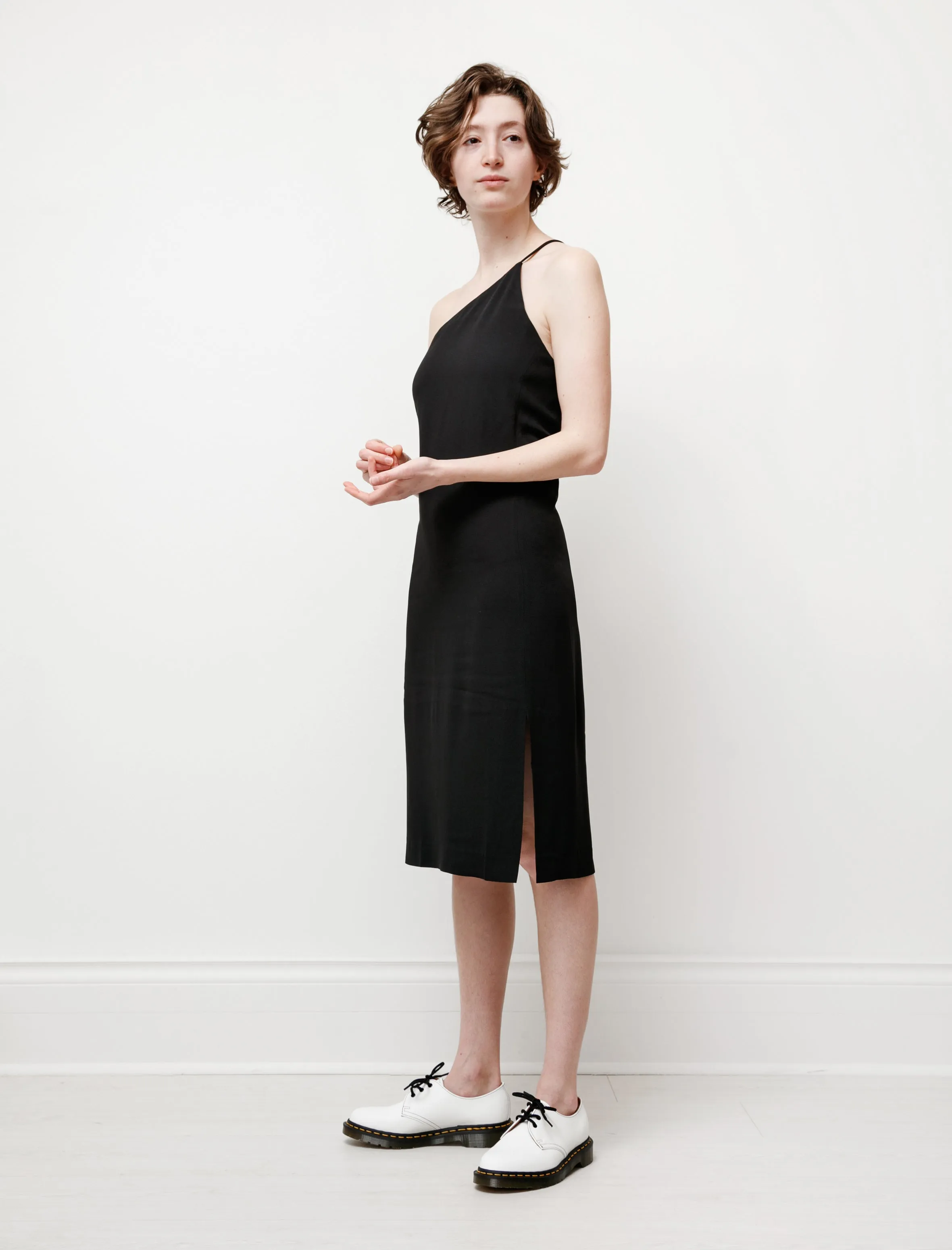 One Shoulder Dress Crepe Black sold by SHOP NEIGHBOR product image thumbnail 4