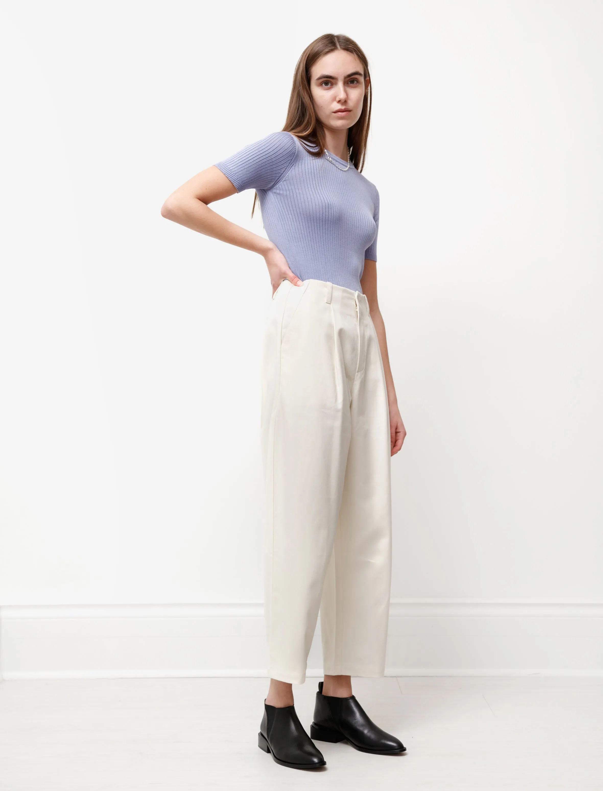 Pleat Pant Natural sold by SHOP NEIGHBOR