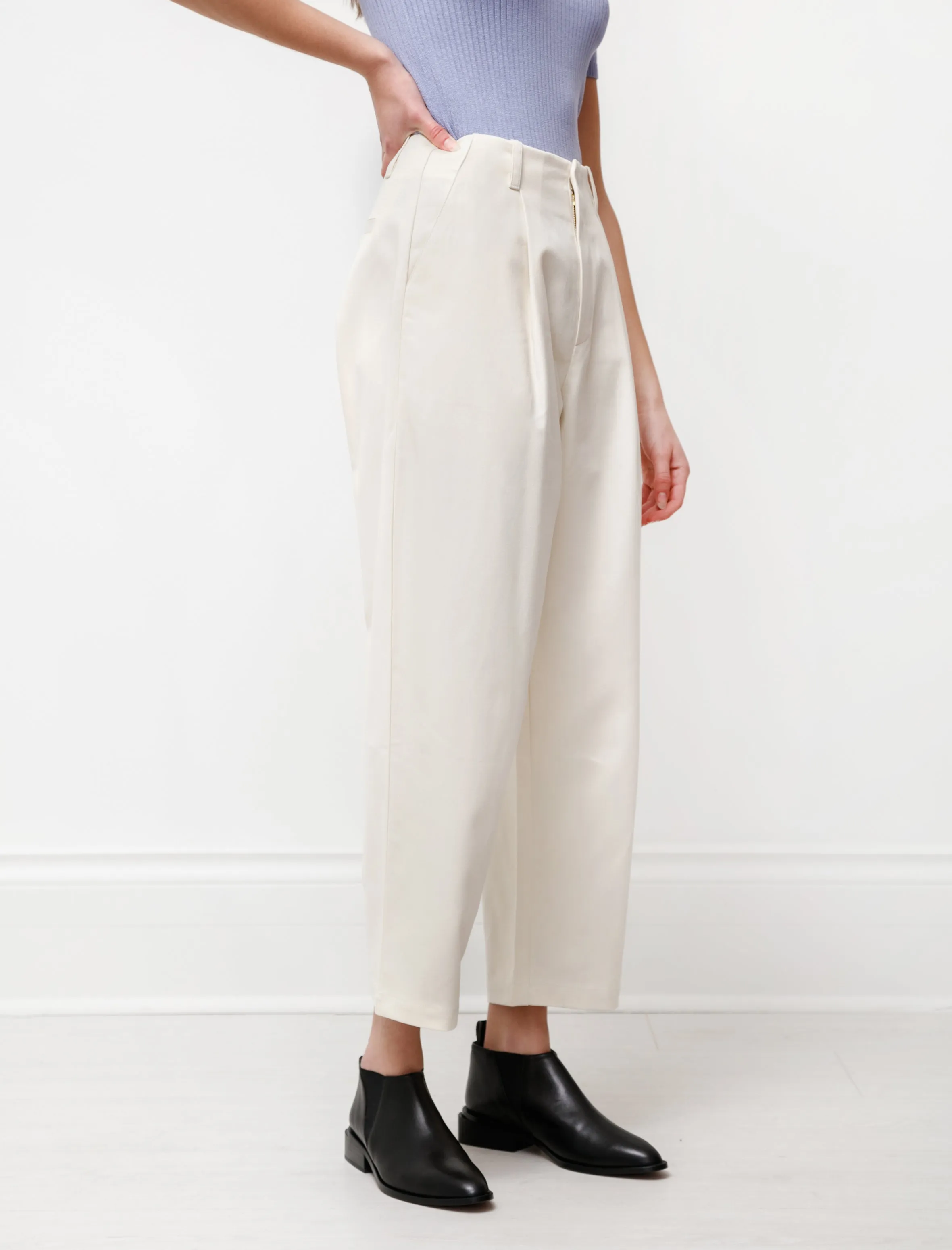 Pleat Pant Natural sold by SHOP NEIGHBOR product image thumbnail 3