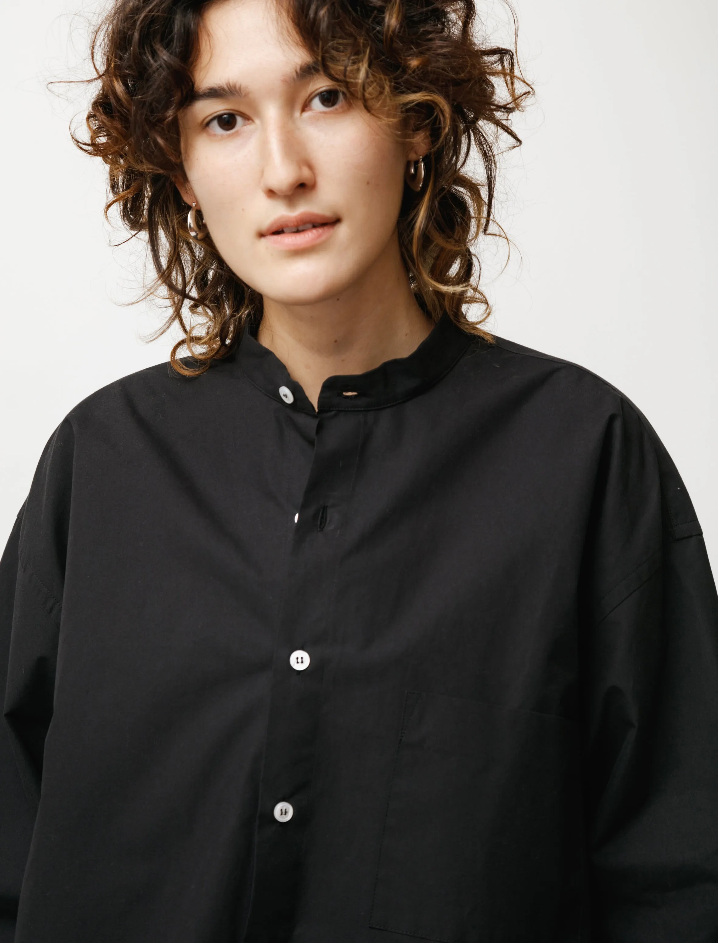 Japanese Dry Cotton Pyjama Shirt Black sold by SHOP NEIGHBOR product image thumbnail 4
