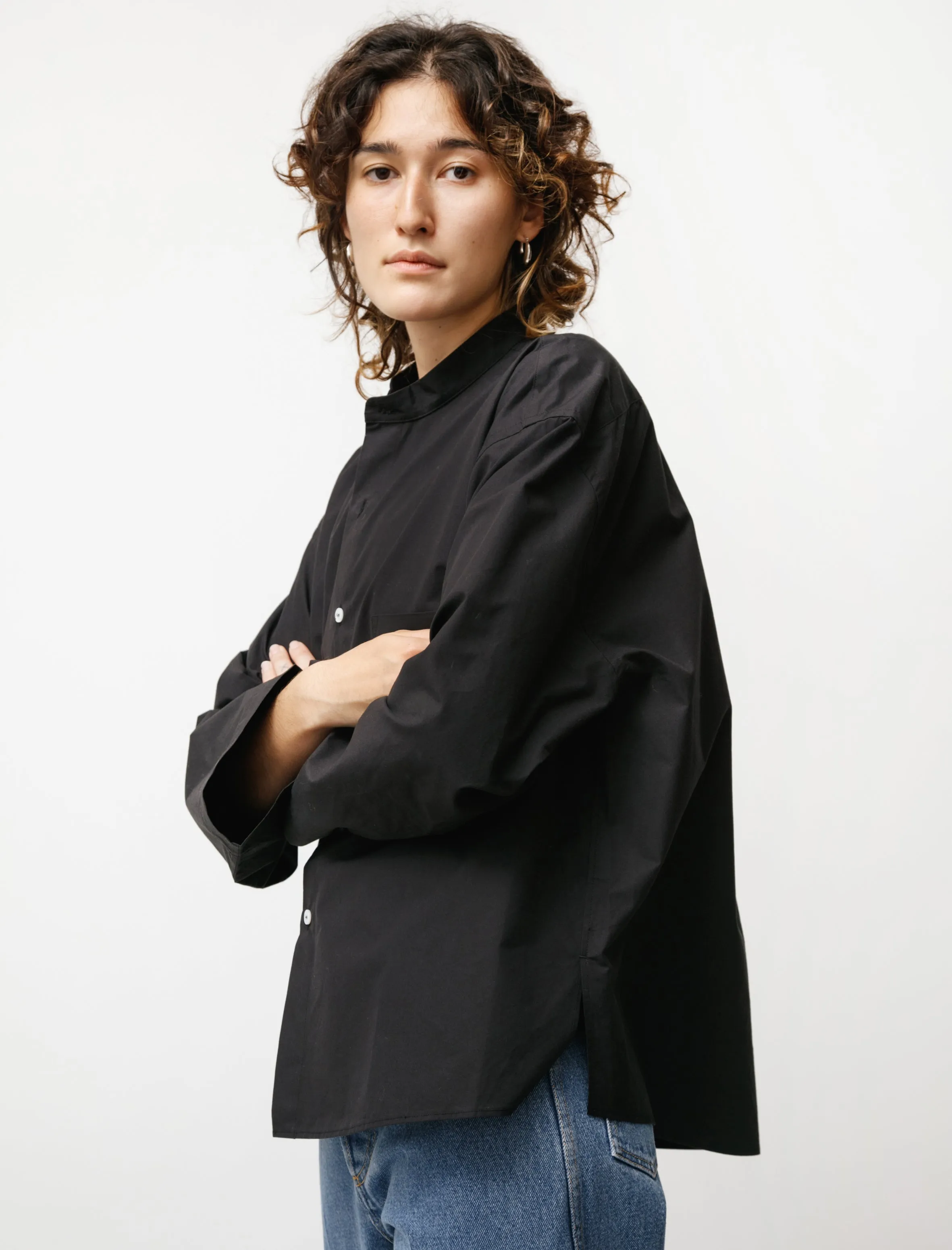 Japanese Dry Cotton Pyjama Shirt Black sold by SHOP NEIGHBOR