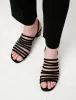 Leone Strappy Suede Sandals Black sold by SHOP NEIGHBOR