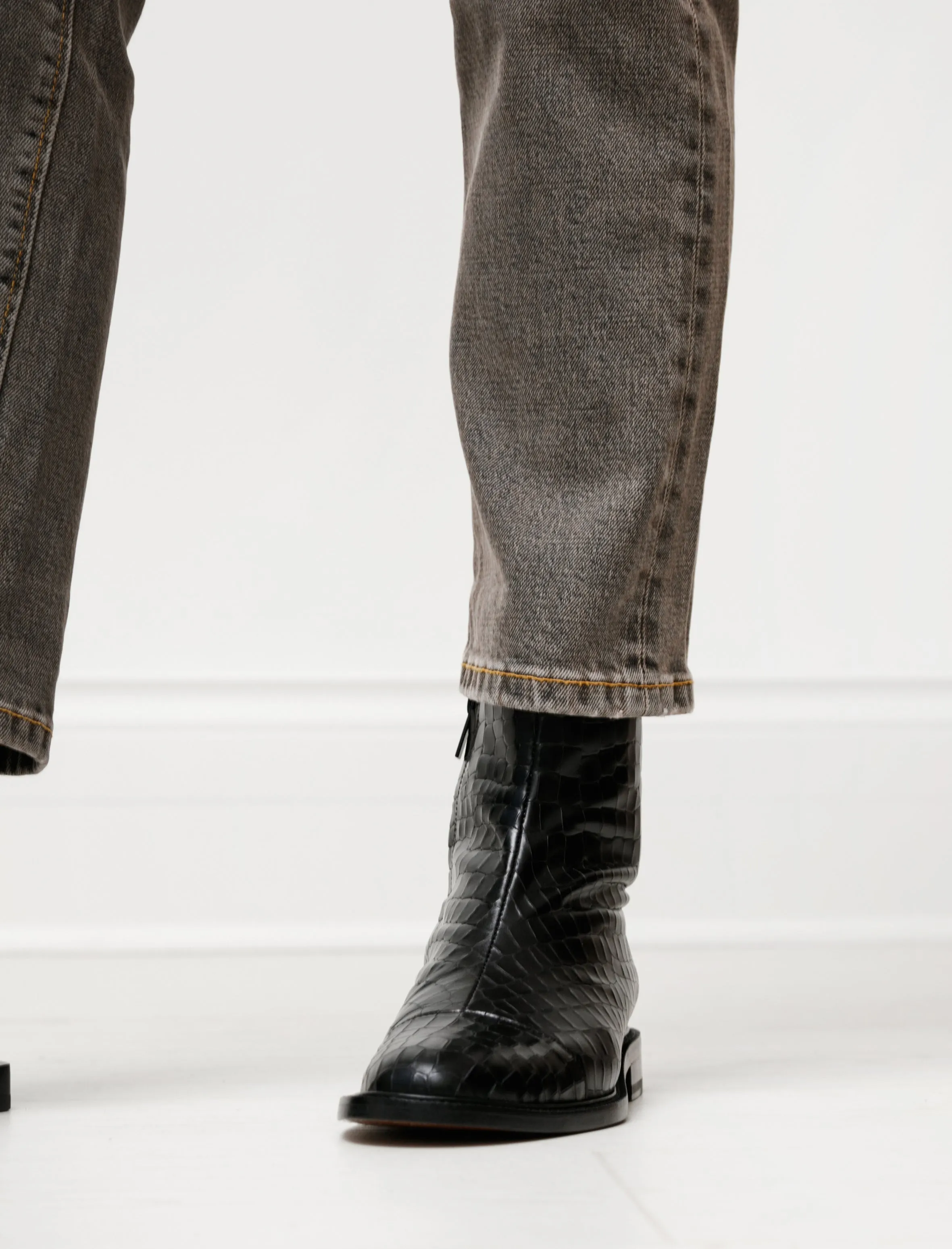 Raphi Stamped Croco Flat Boot sold by SHOP NEIGHBOR product image thumbnail 3