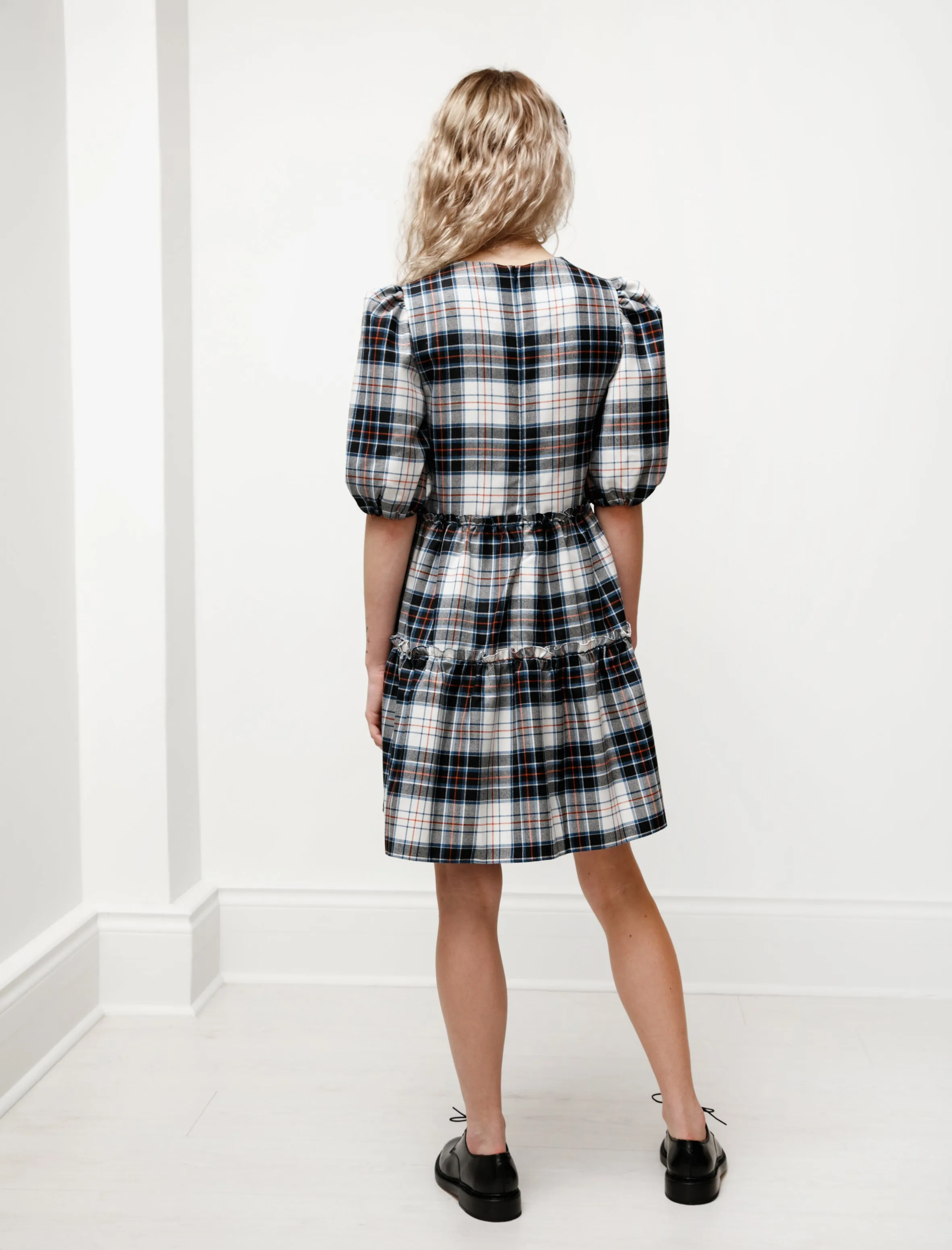 Smith Plaid Dress Cream/Multi sold by SHOP NEIGHBOR product image thumbnail 3