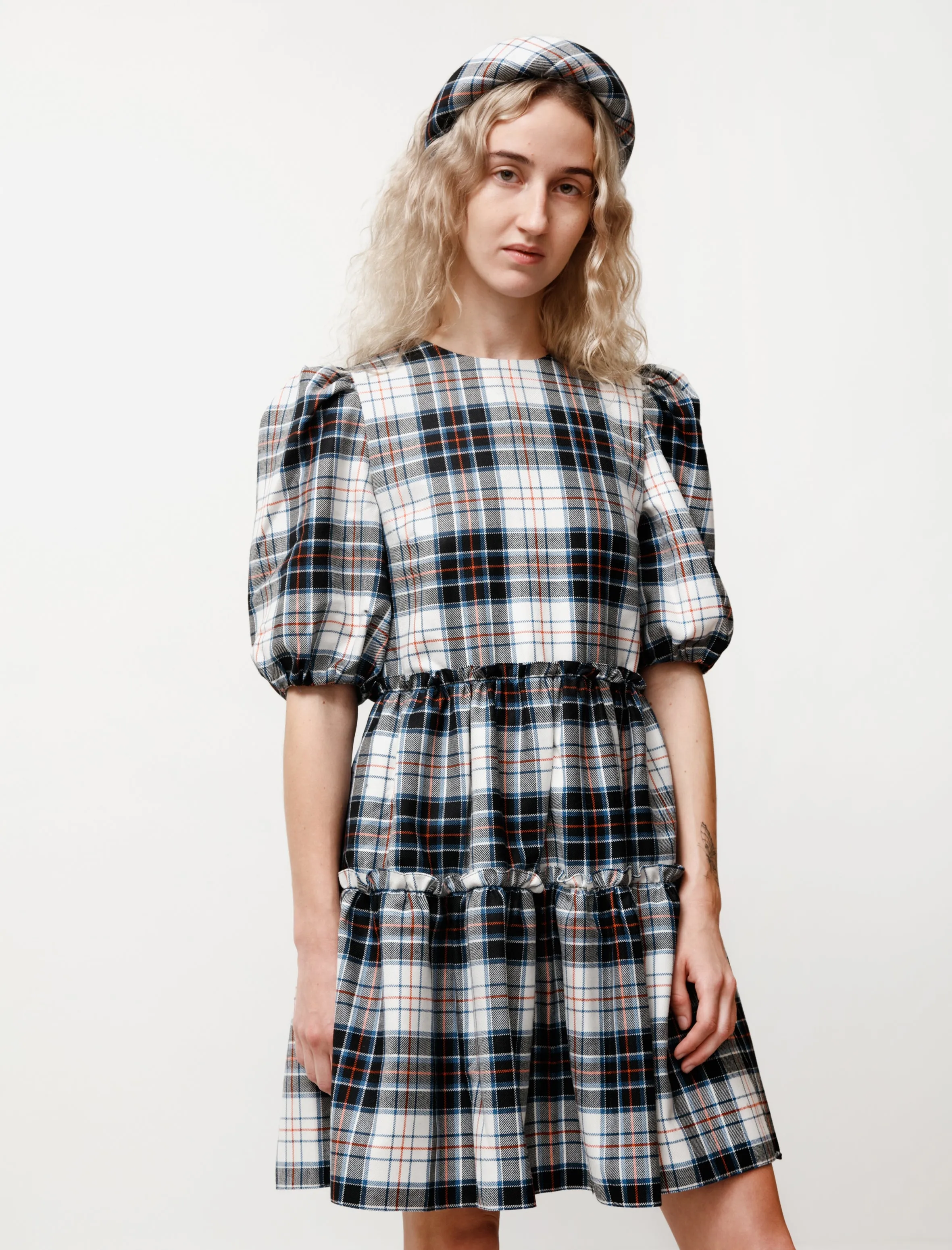 Smith Plaid Dress Cream/Multi sold by SHOP NEIGHBOR product image thumbnail 2