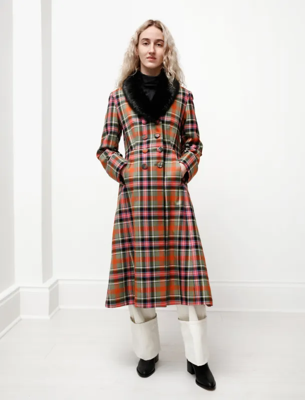 Constantine A-Line Plaid Coat Pink/Multi sold by SHOP NEIGHBOR