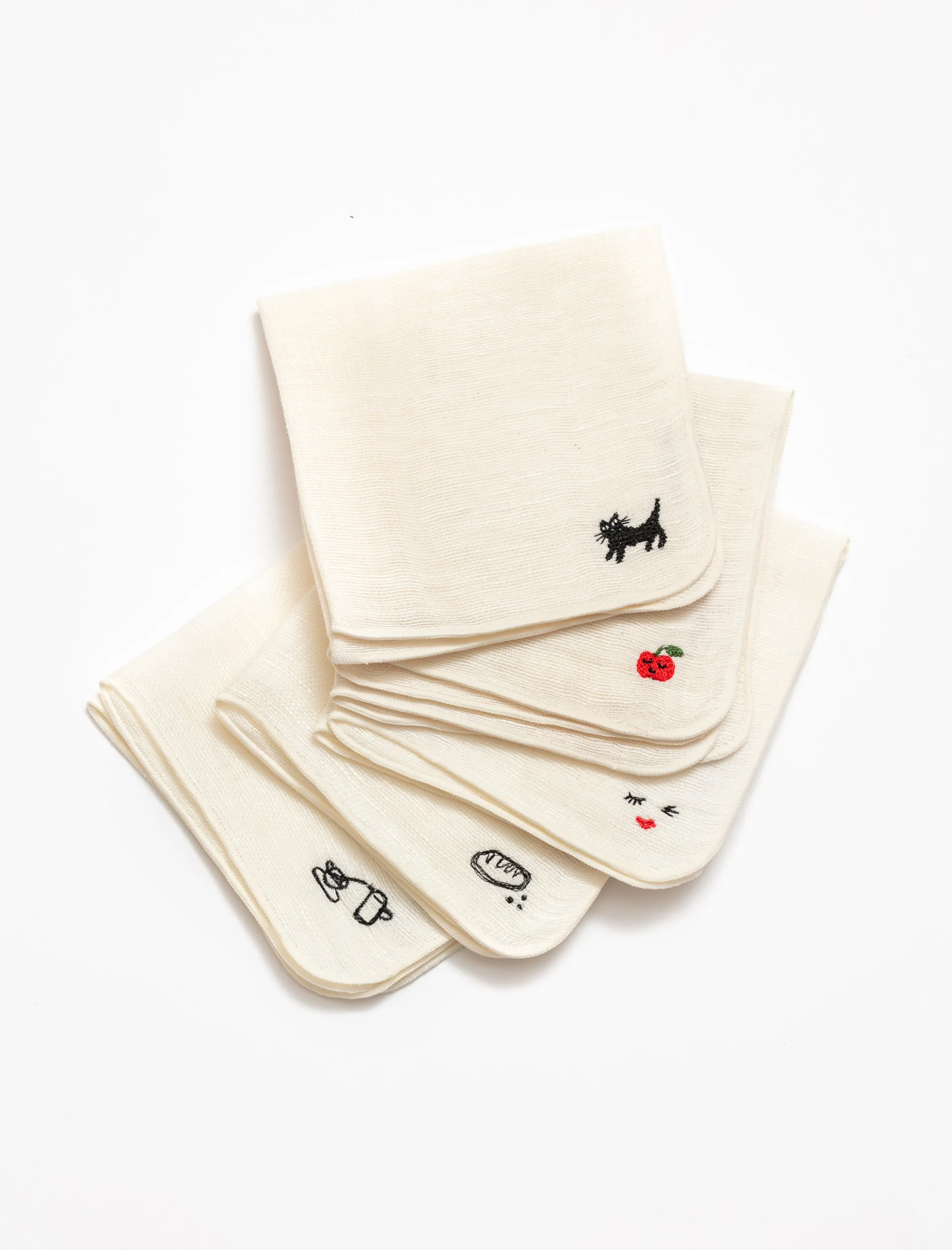 Embroidered Linen Handkerchief sold by SHOP NEIGHBOR