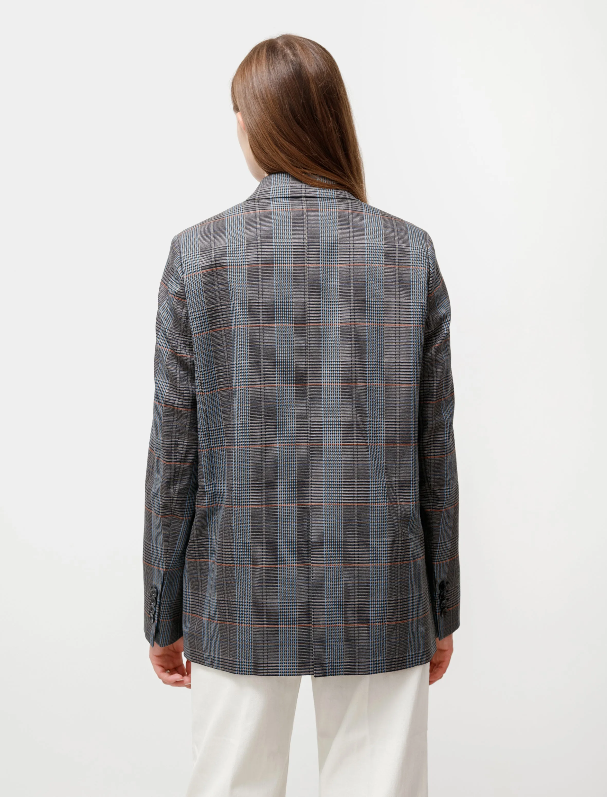 Checked Suit Jacket Blue/Orange sold by SHOP NEIGHBOR product image thumbnail 4