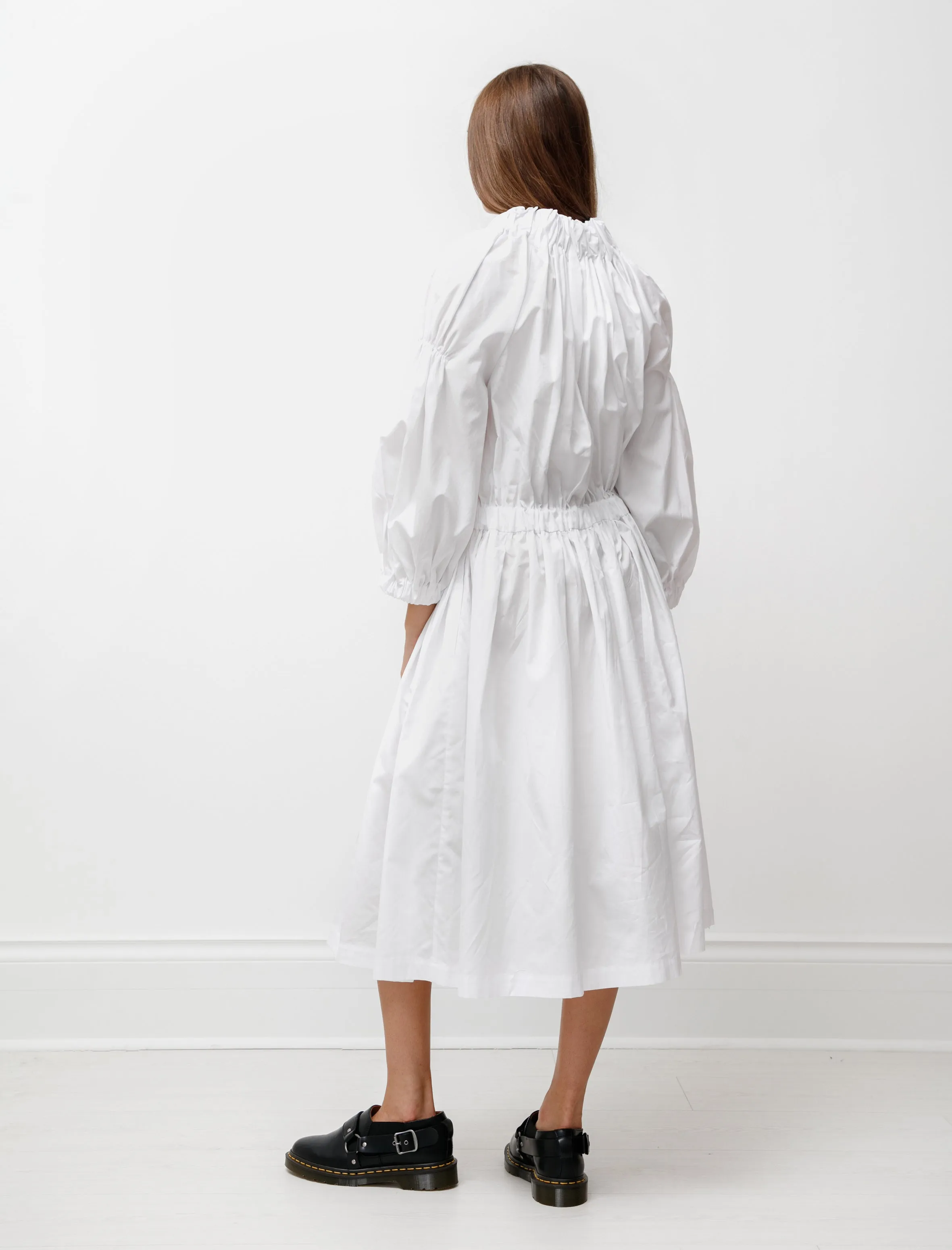 Drop Waist Ruched Dress White sold by SHOP NEIGHBOR product image thumbnail 2