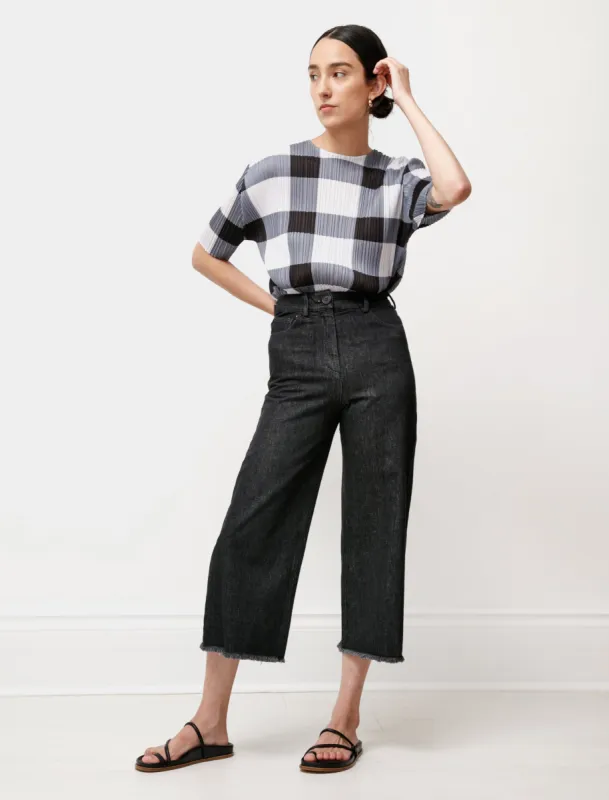 Wide Leg Unfinished Jeans Dark made by SHOP NEIGHBOR