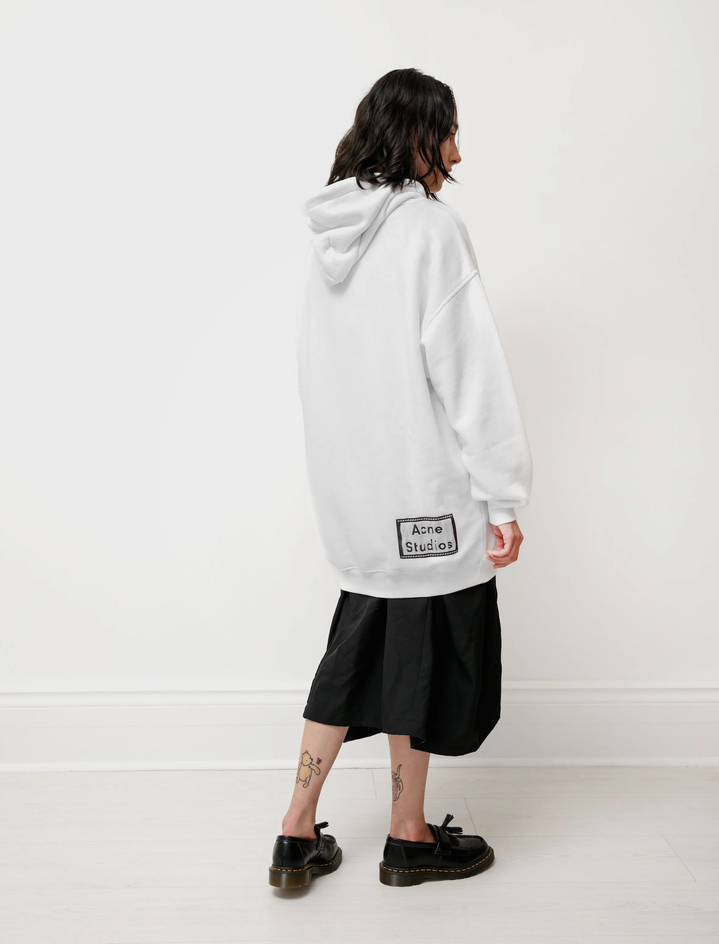 Hooded Sweatshirt Reverse Label Optic White sold by SHOP NEIGHBOR product image thumbnail 5