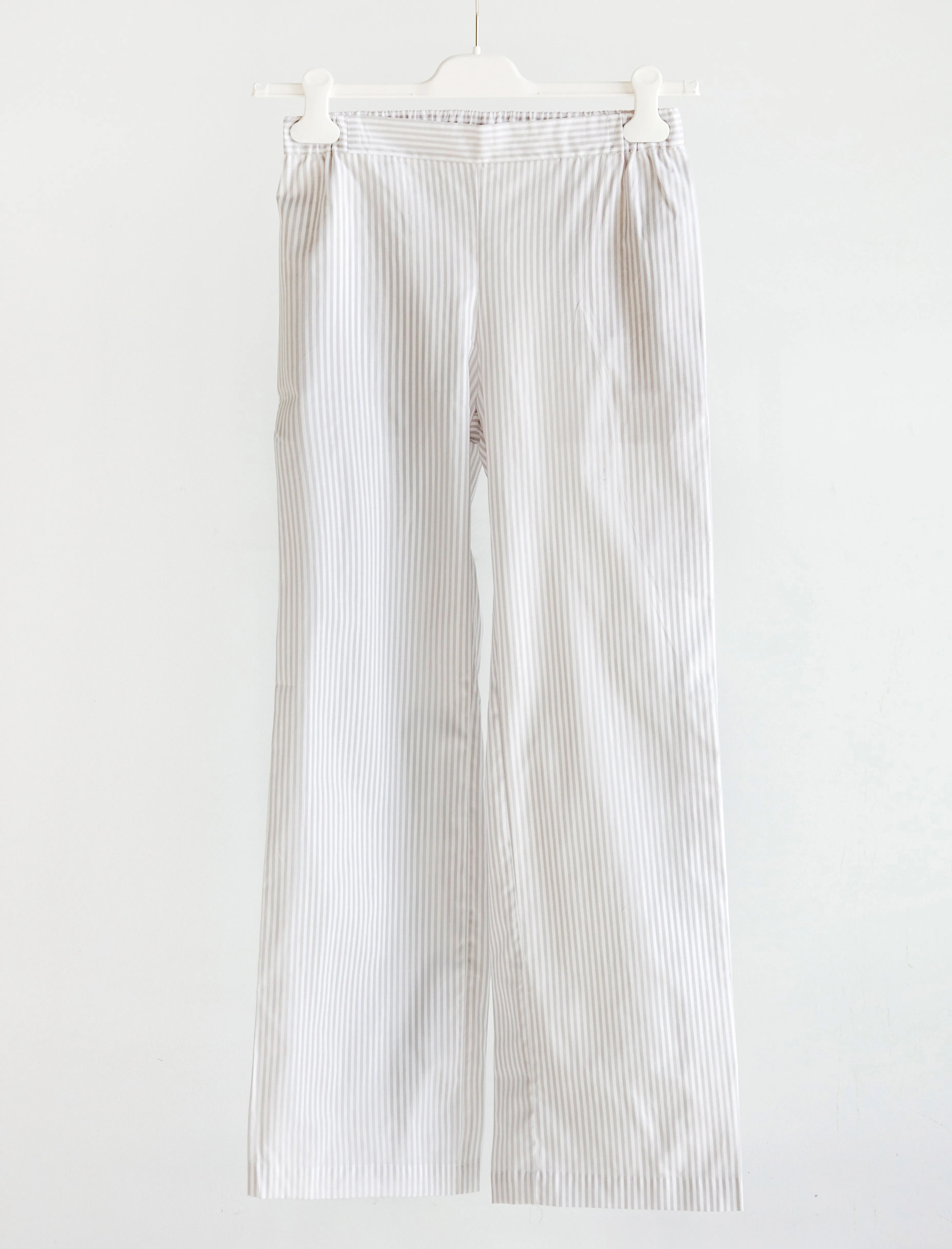 Women's Pyjama Set White/Taupe Stripes sold by SHOP NEIGHBOR product image thumbnail 4