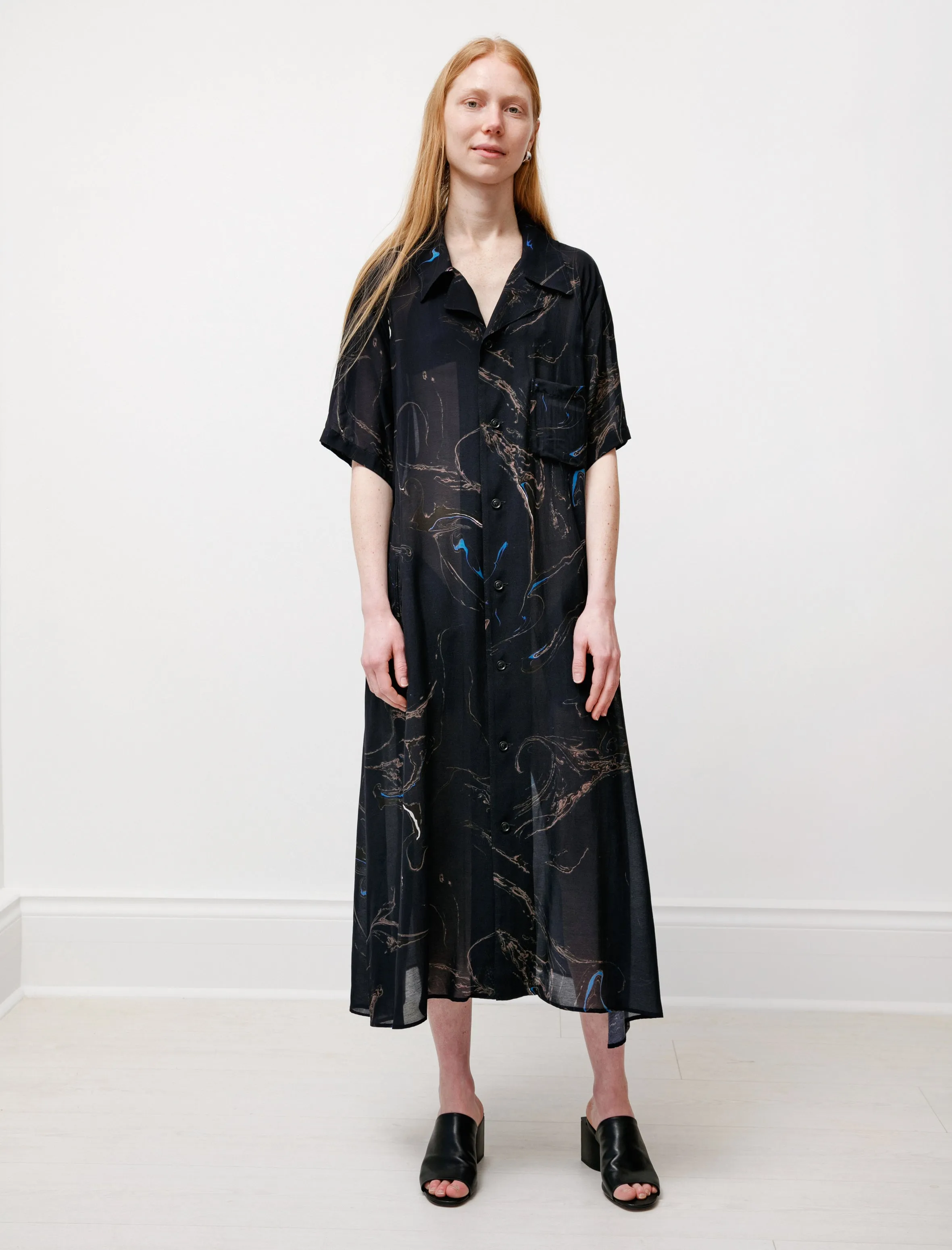 Marble Print Shirtdress sold by SHOP NEIGHBOR product image thumbnail 2