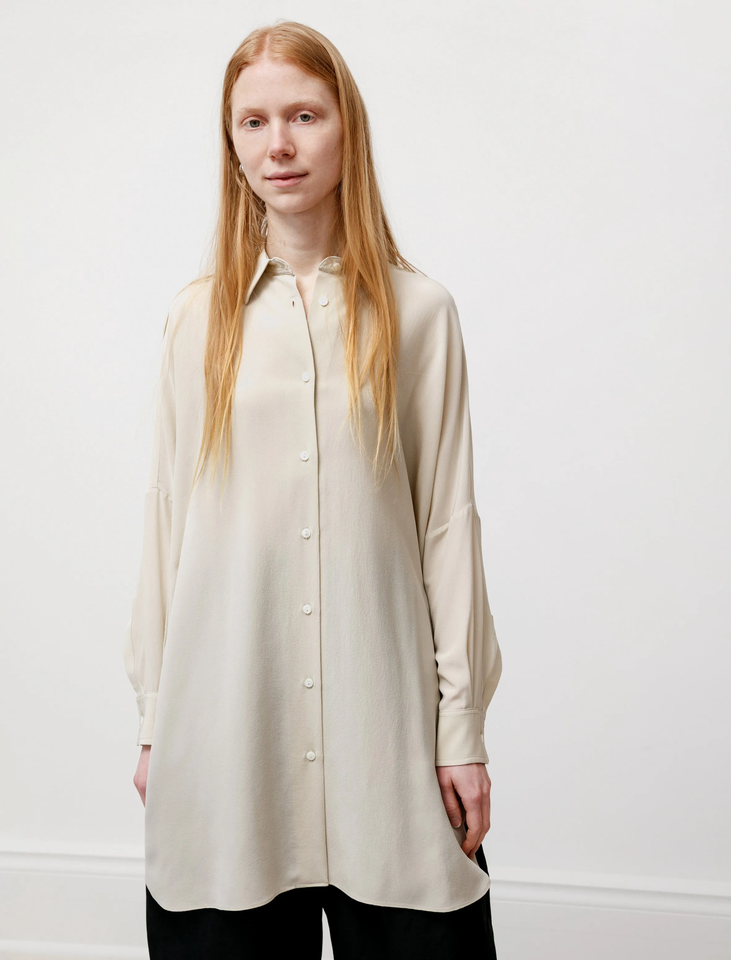 Oversized Silk Shirt Chino sold by SHOP NEIGHBOR product image thumbnail 3