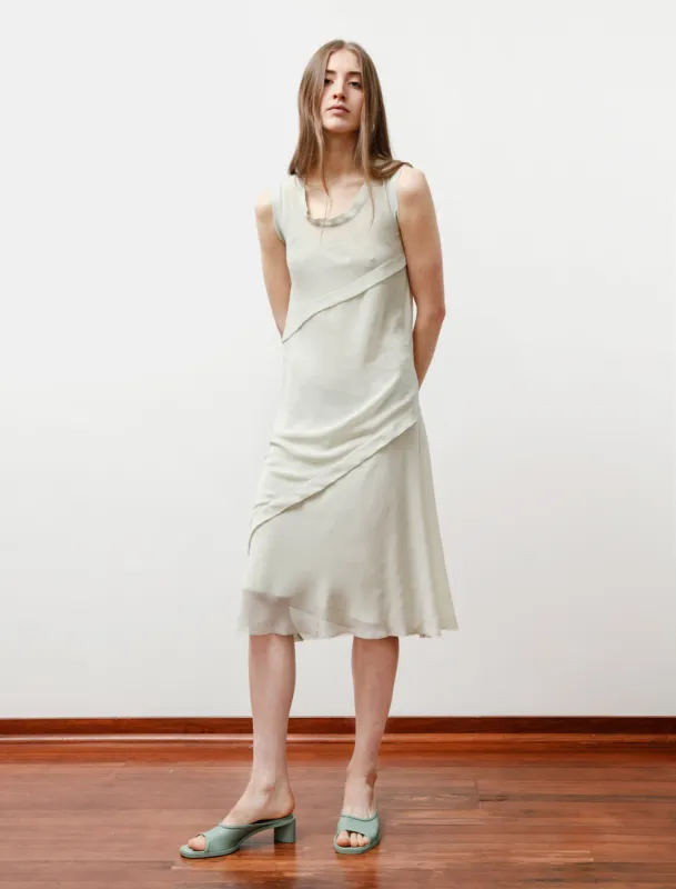 Layered Georgette Dress Pastel Green sold by SHOP NEIGHBOR