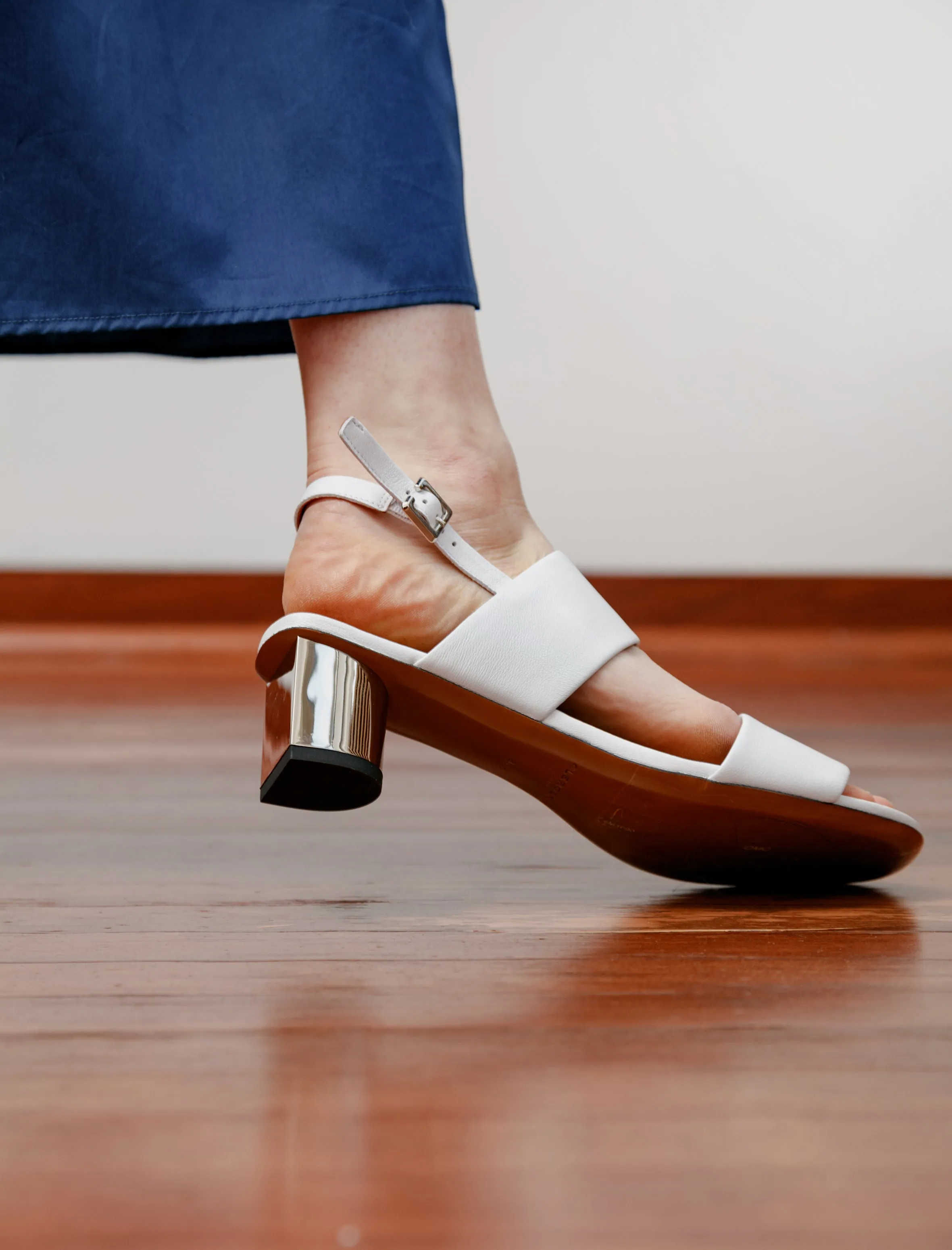 Leonie Double Strap Sandal White sold by SHOP NEIGHBOR product image thumbnail 3