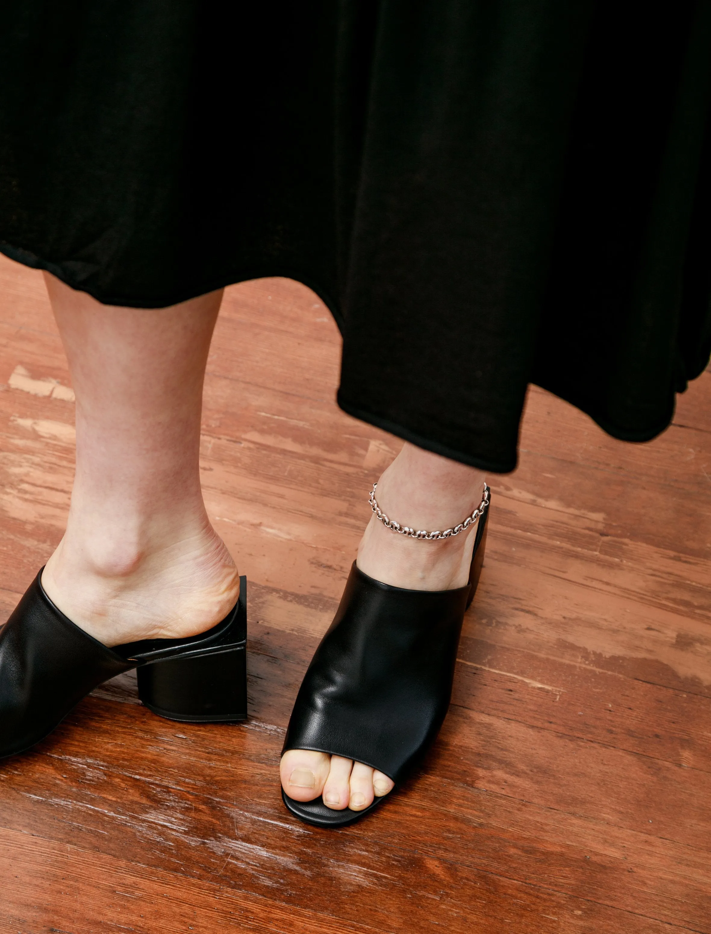 Edith Stacked Sandal Black sold by SHOP NEIGHBOR product image thumbnail 3