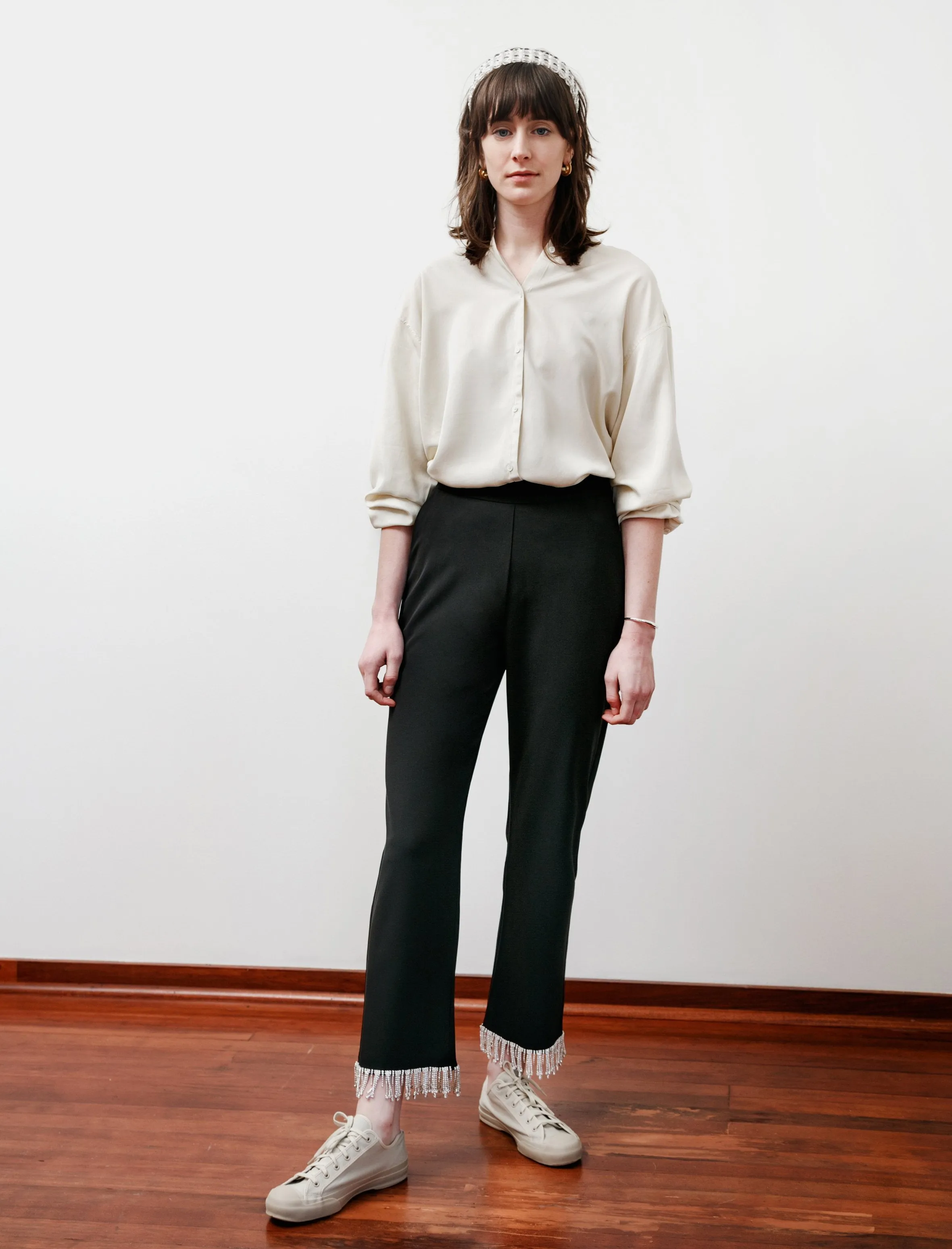 Hank Crystal Hem Trousers Black sold by SHOP NEIGHBOR product image thumbnail 3