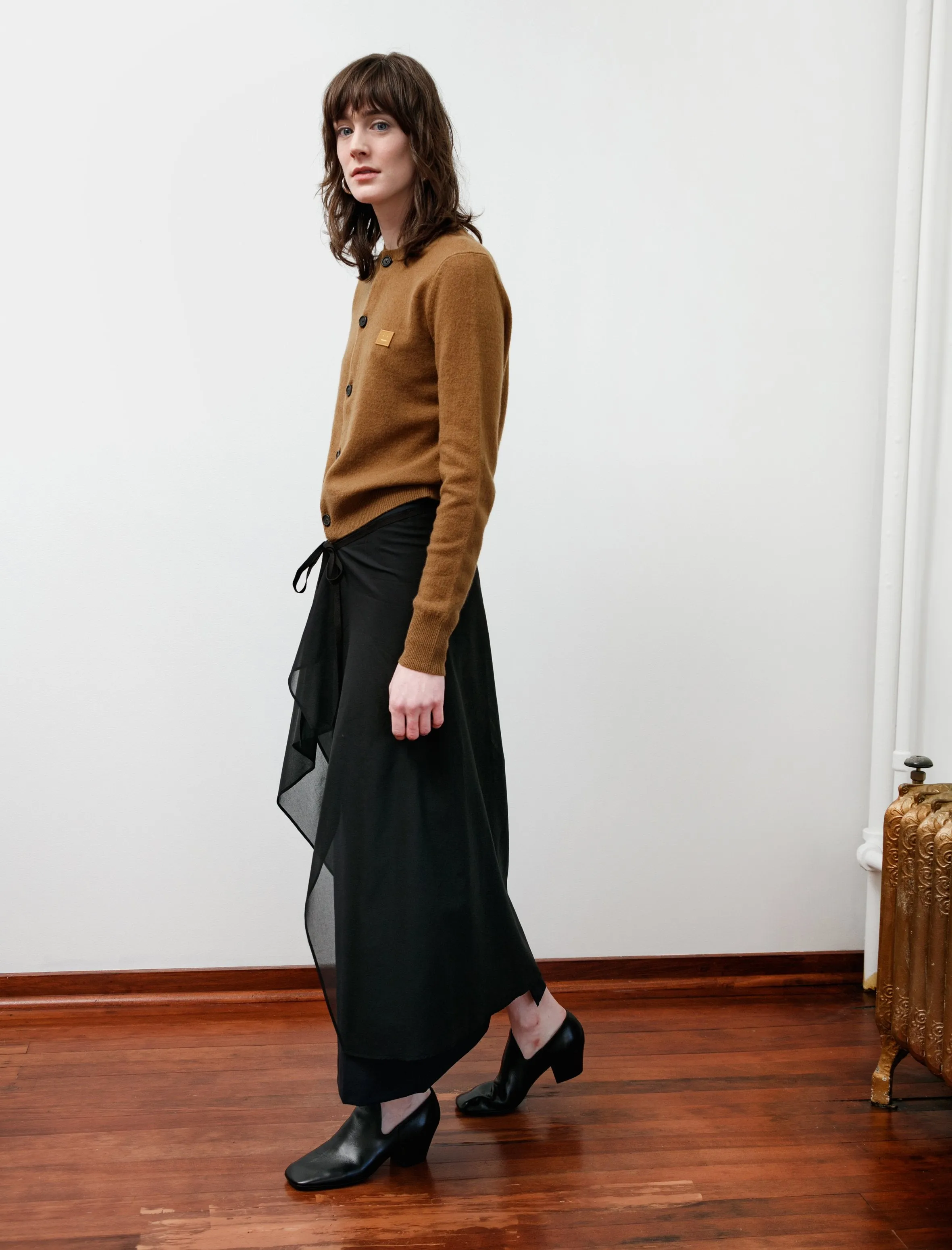 Double Layer Float Skirt Black/Navy sold by SHOP NEIGHBOR