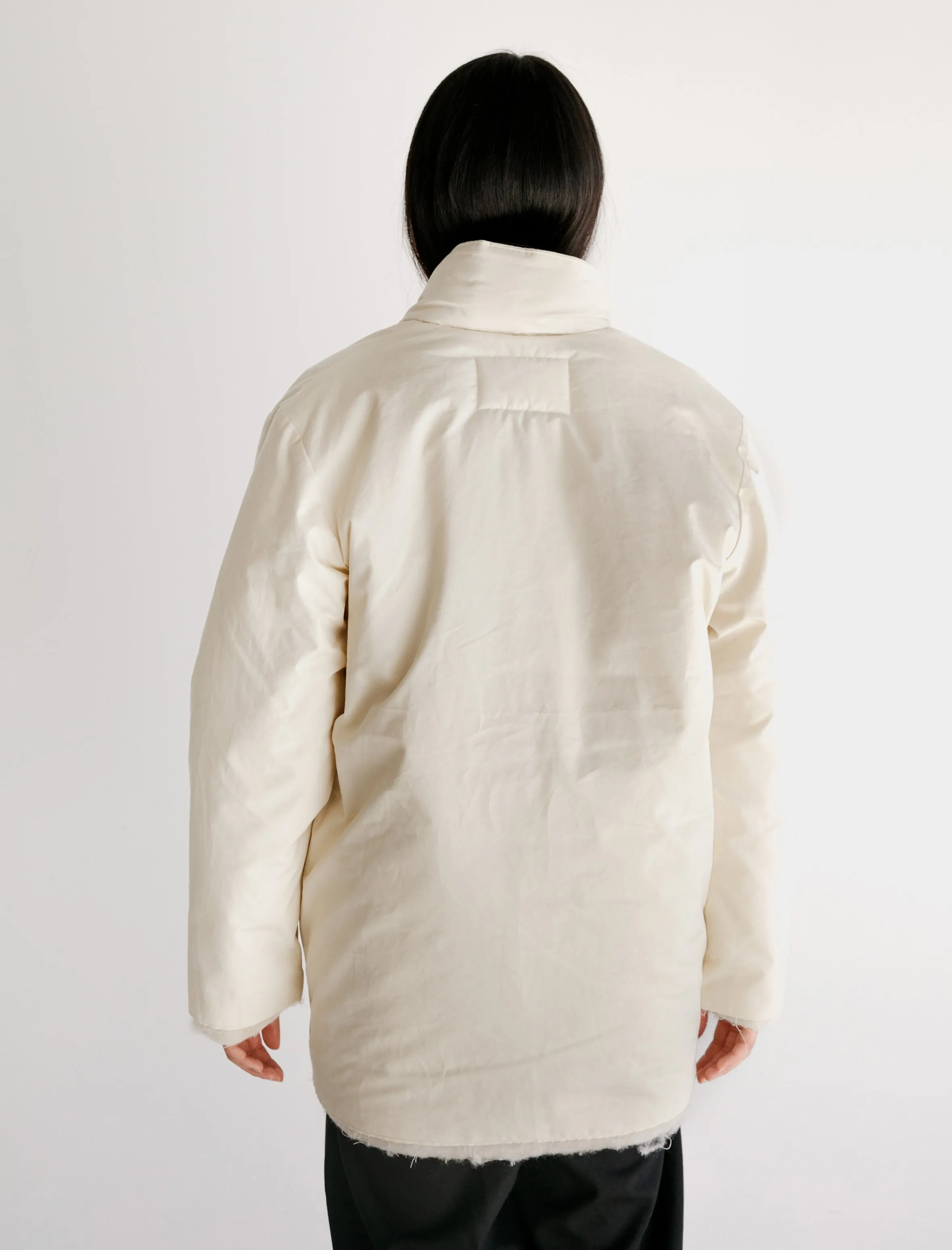 Padded Square Jacket Waxed Cotton White sold by SHOP NEIGHBOR product image thumbnail 4