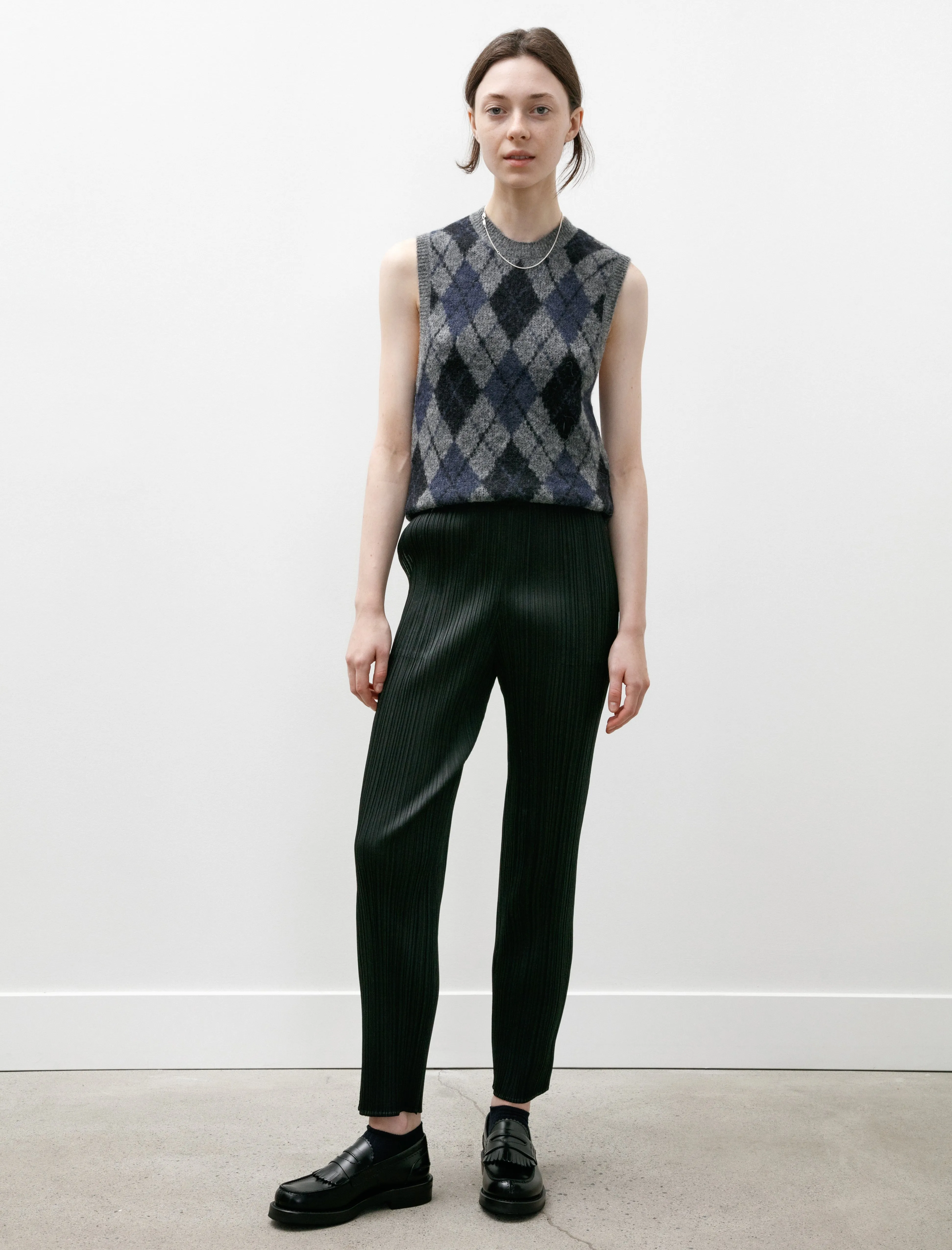 Basics Straight Pants Black sold by SHOP NEIGHBOR