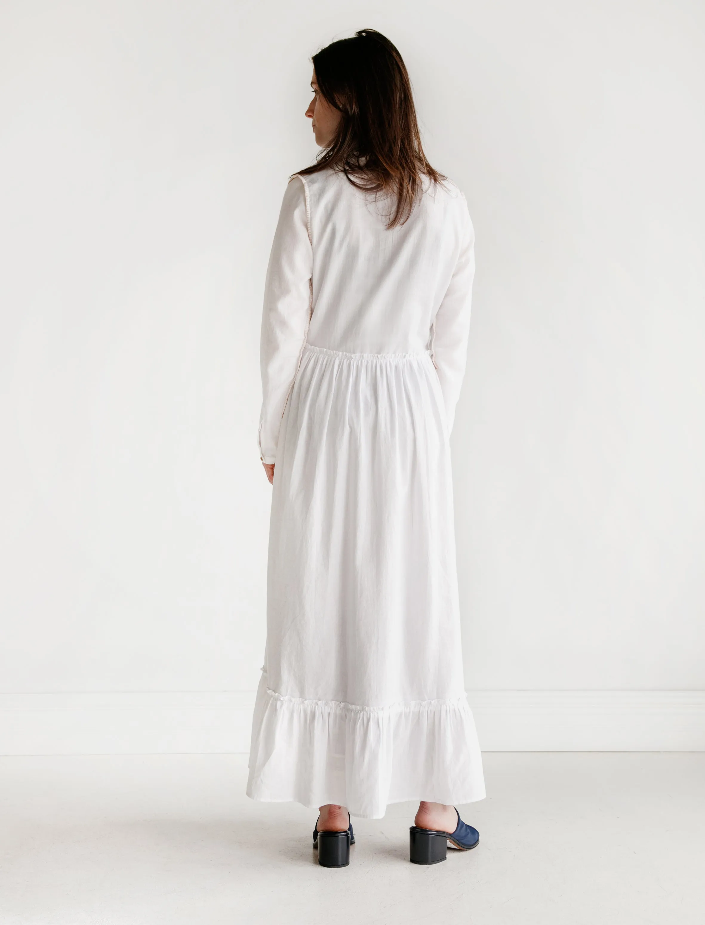 Phyphy Double Thread Khadi Dress White sold by SHOP NEIGHBOR product image thumbnail 4