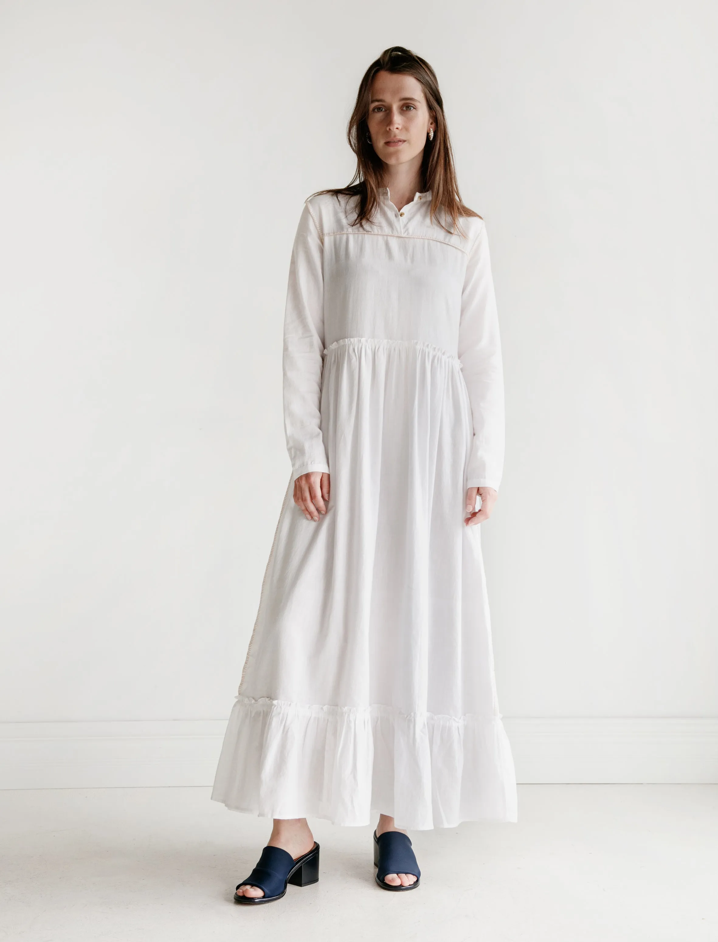 Phyphy Double Thread Khadi Dress White sold by SHOP NEIGHBOR