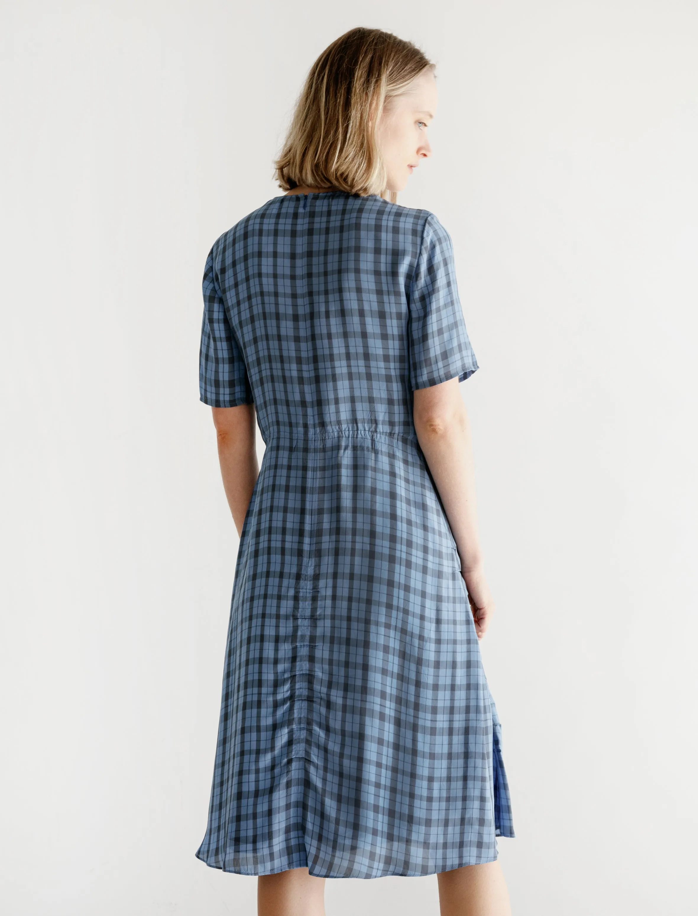 Debby Liquid Check Indigo/Palace Blue sold by SHOP NEIGHBOR product image thumbnail 4