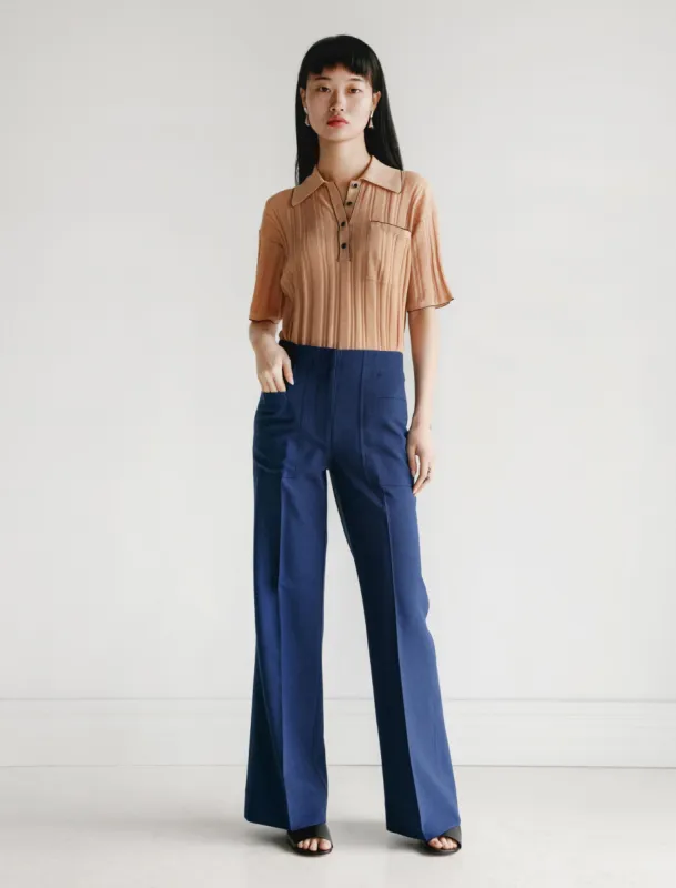 Portia Trousers Workwear Blue made by SHOP NEIGHBOR