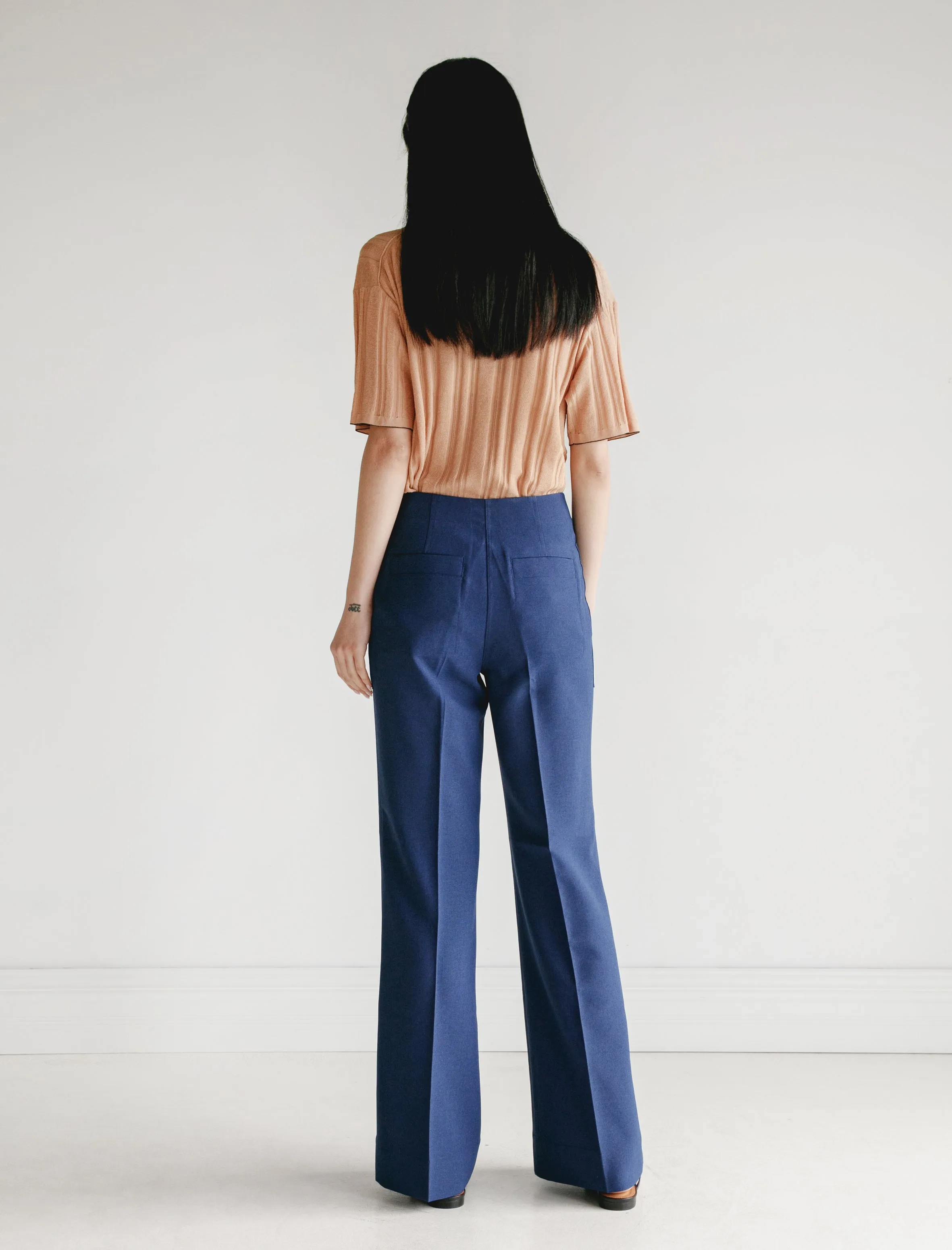 Portia Trousers Workwear Blue sold by SHOP NEIGHBOR product image thumbnail 4