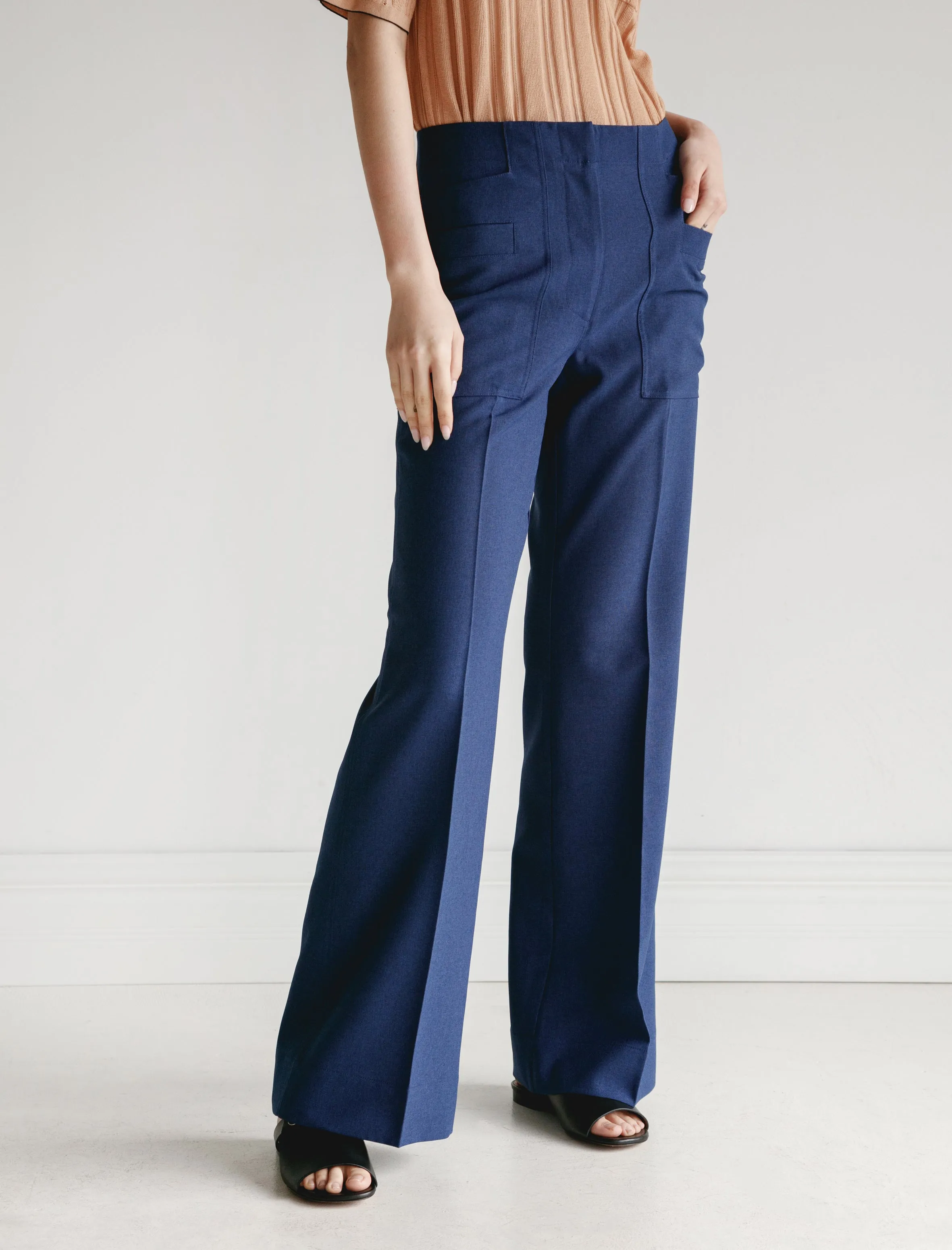 Portia Trousers Workwear Blue sold by SHOP NEIGHBOR product image thumbnail 2
