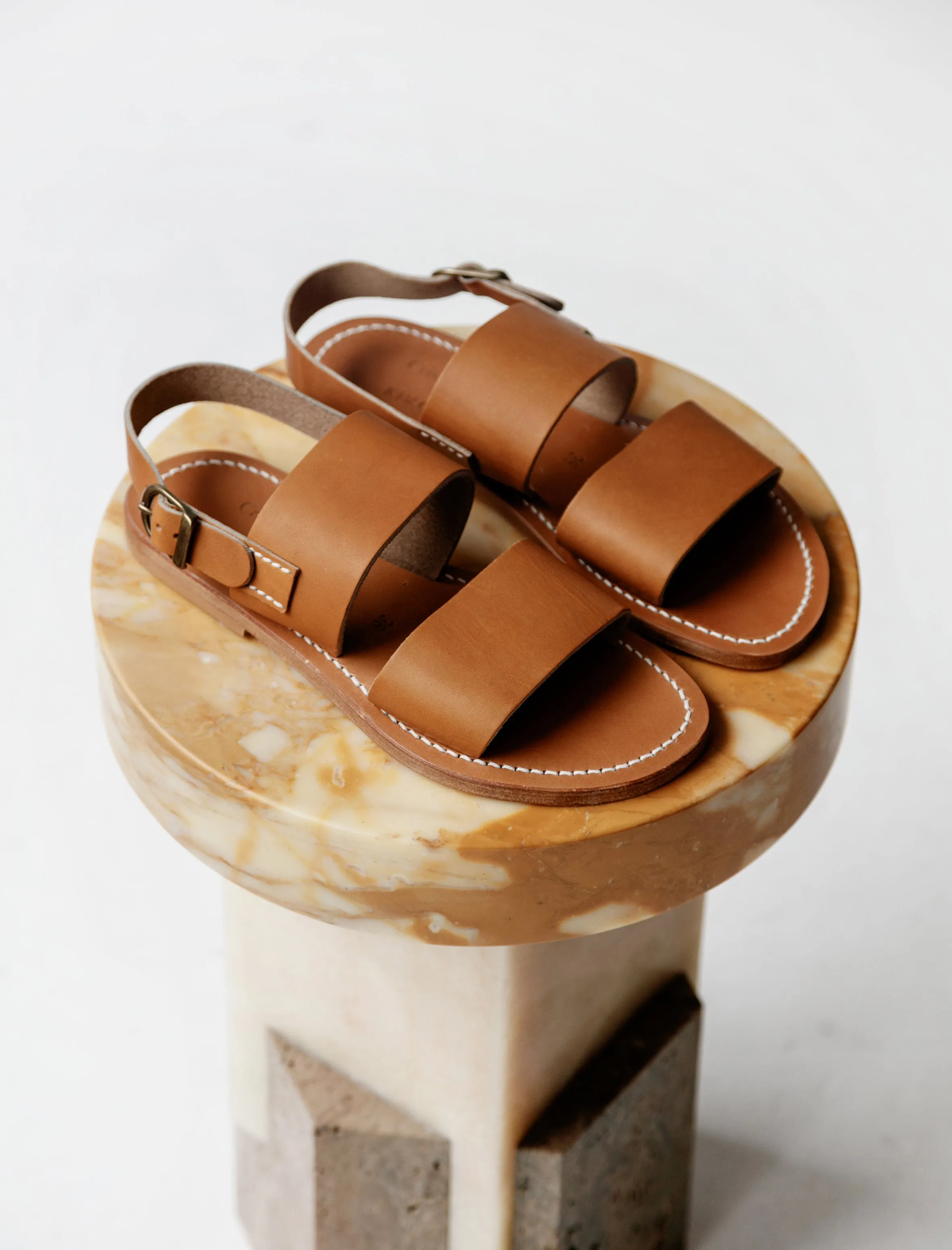 K. Jacques Natural Leather Sandals sold by SHOP NEIGHBOR