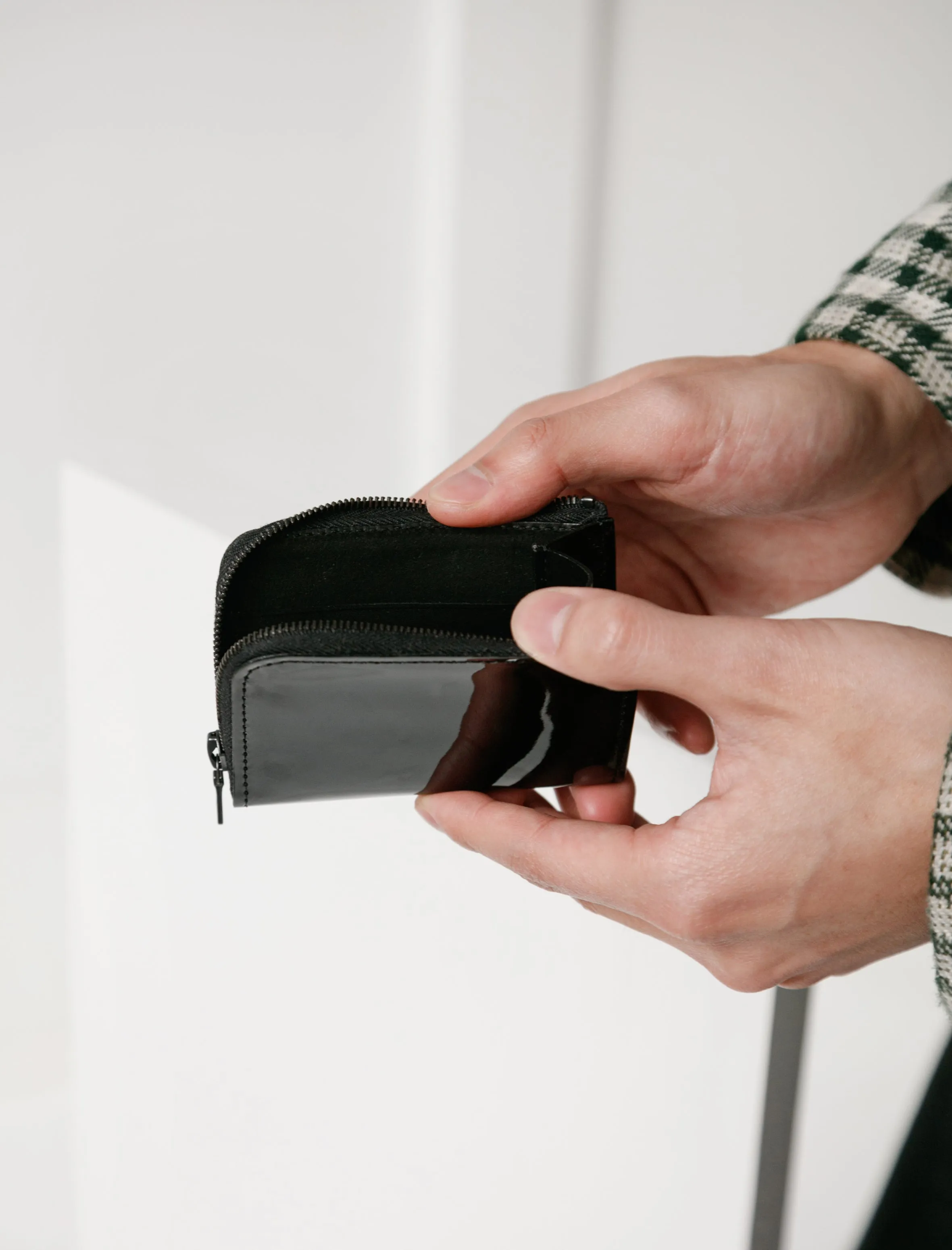 275 Mini Zipped Wallet Patent Calf sold by SHOP NEIGHBOR product image thumbnail 3