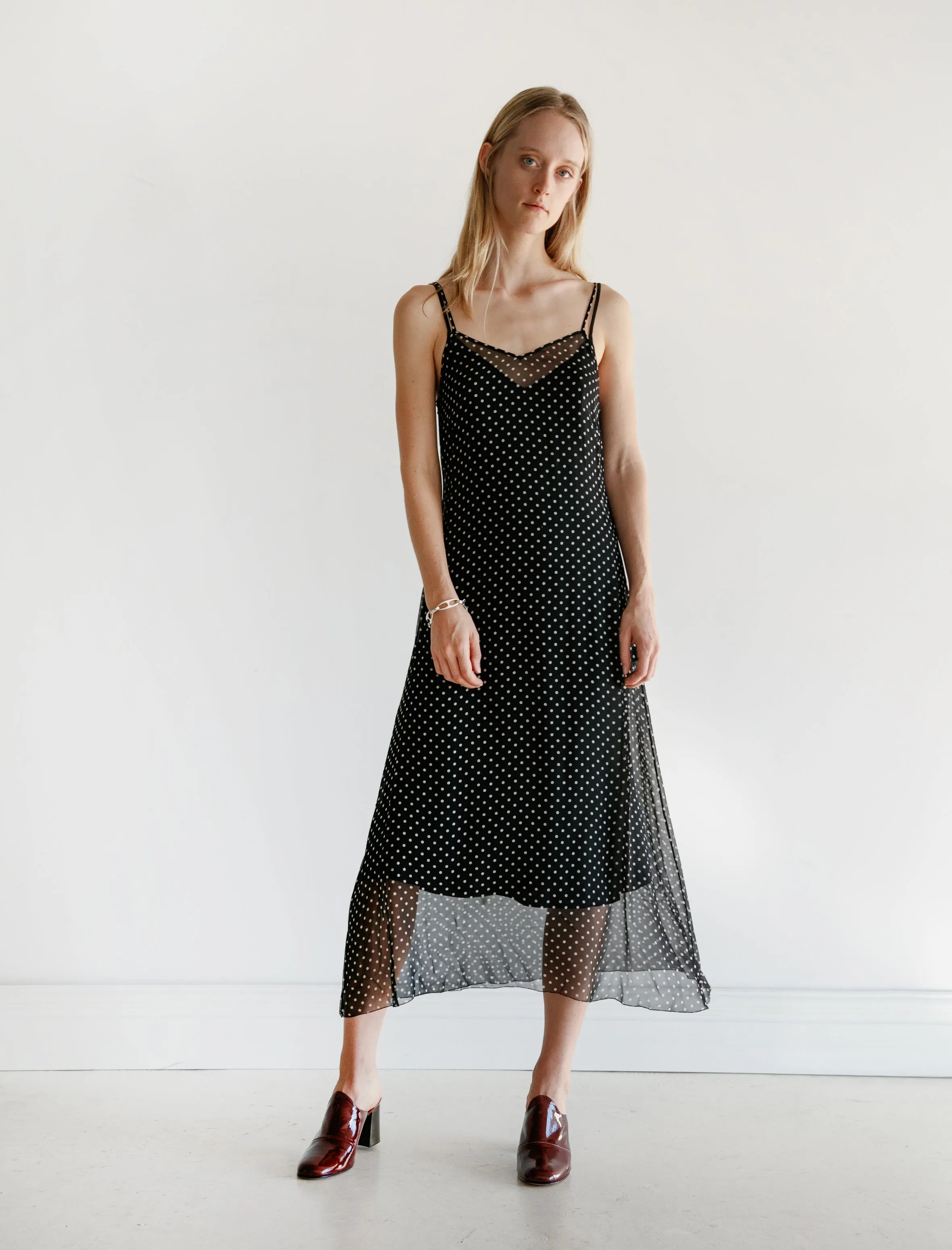 Chiffon Dot Slip Dress sold by SHOP NEIGHBOR