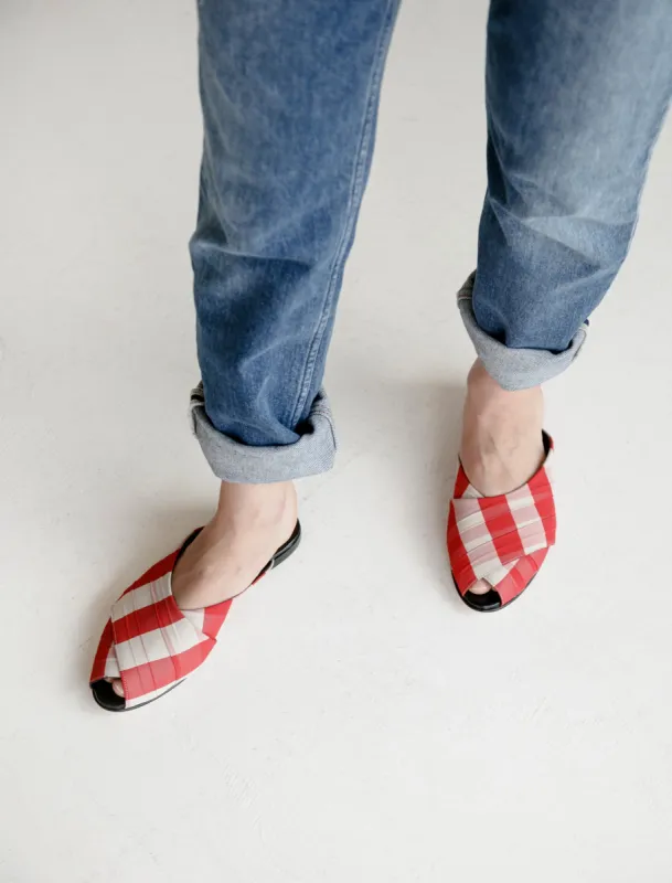 Gingham Pajama Sandal made by SHOP NEIGHBOR