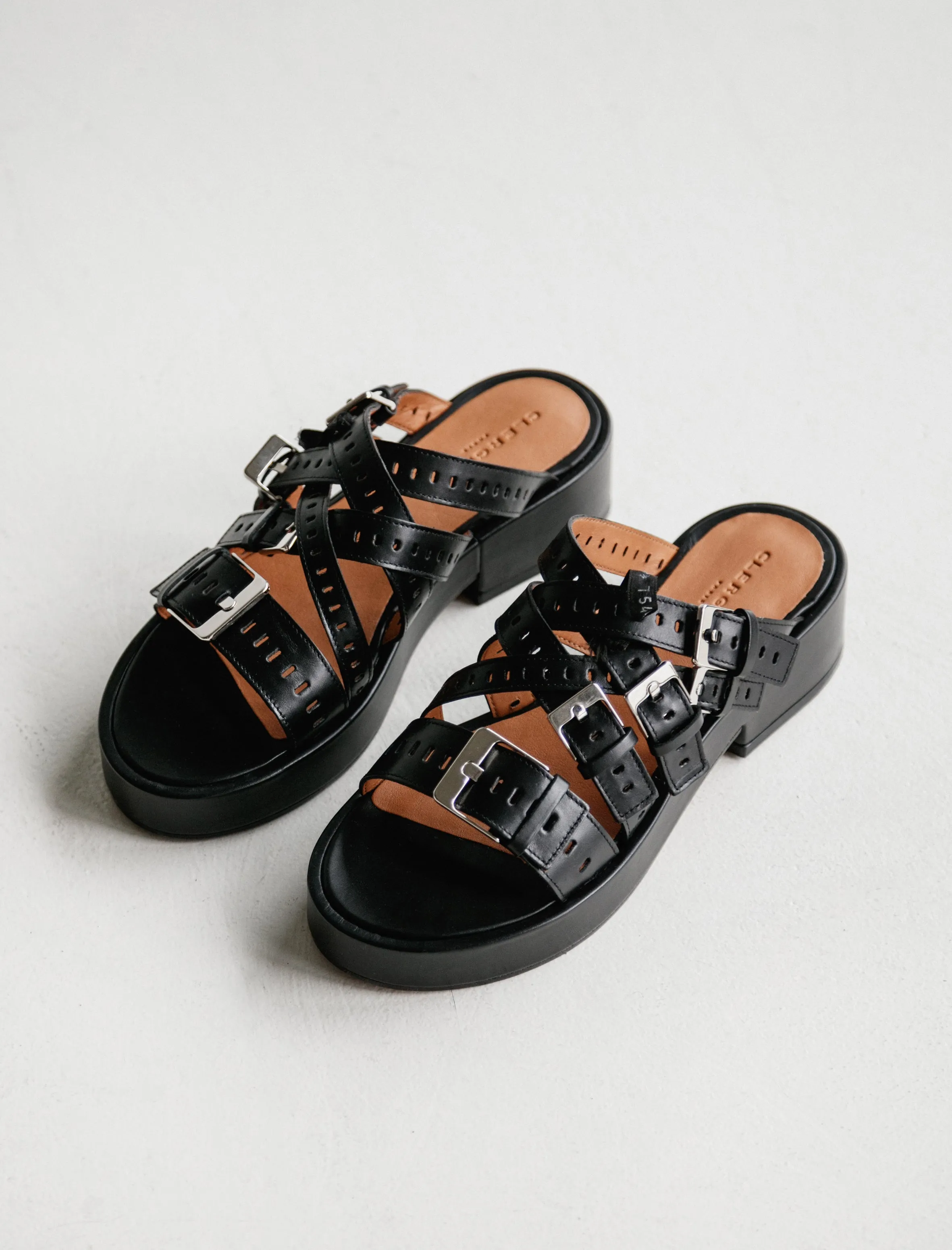 Fantom Buckle Sandal Black sold by SHOP NEIGHBOR