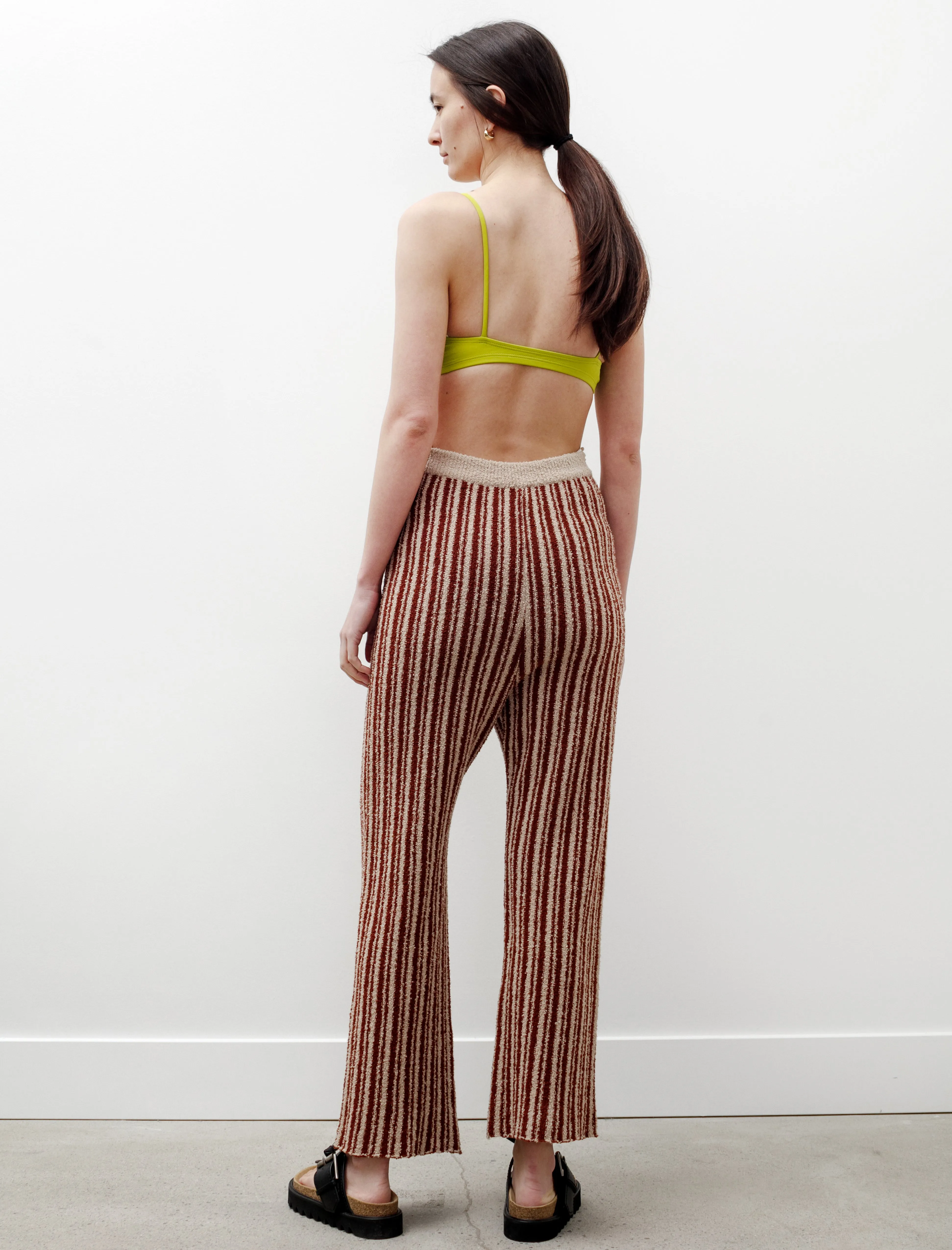 Jordiz Knit Pants Chocolate Stripe sold by SHOP NEIGHBOR product image thumbnail 3