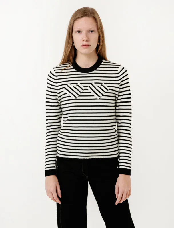 Nessa Hearts Jumper Black/Cream made by SHOP NEIGHBOR
