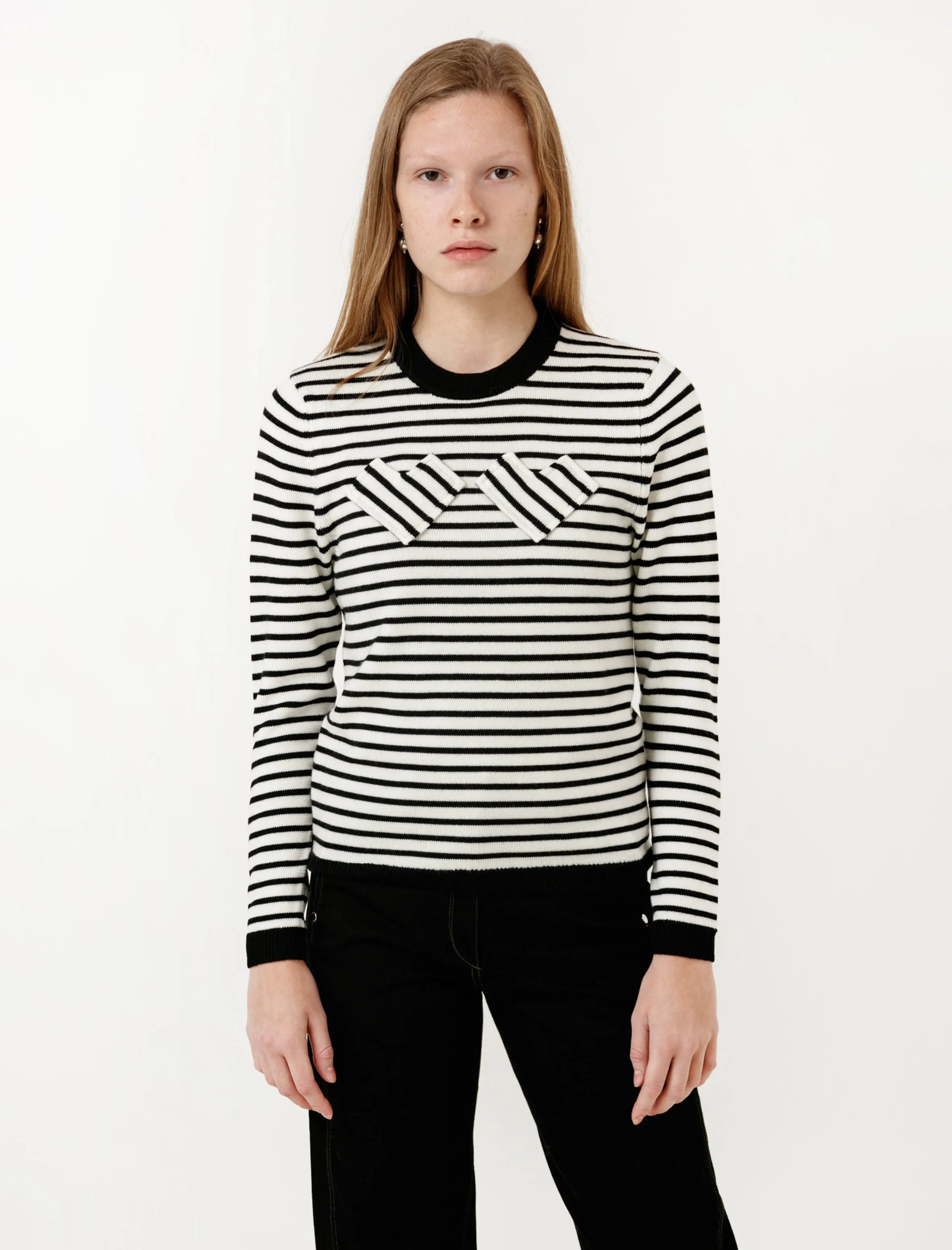 Nessa Hearts Jumper Black/Cream sold by SHOP NEIGHBOR