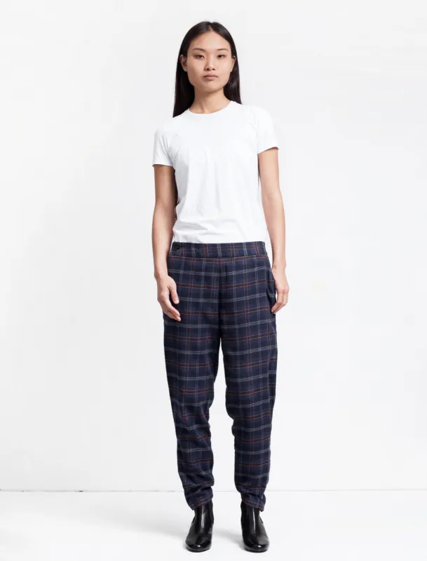 Flannel Side Zip Pant made by SHOP NEIGHBOR